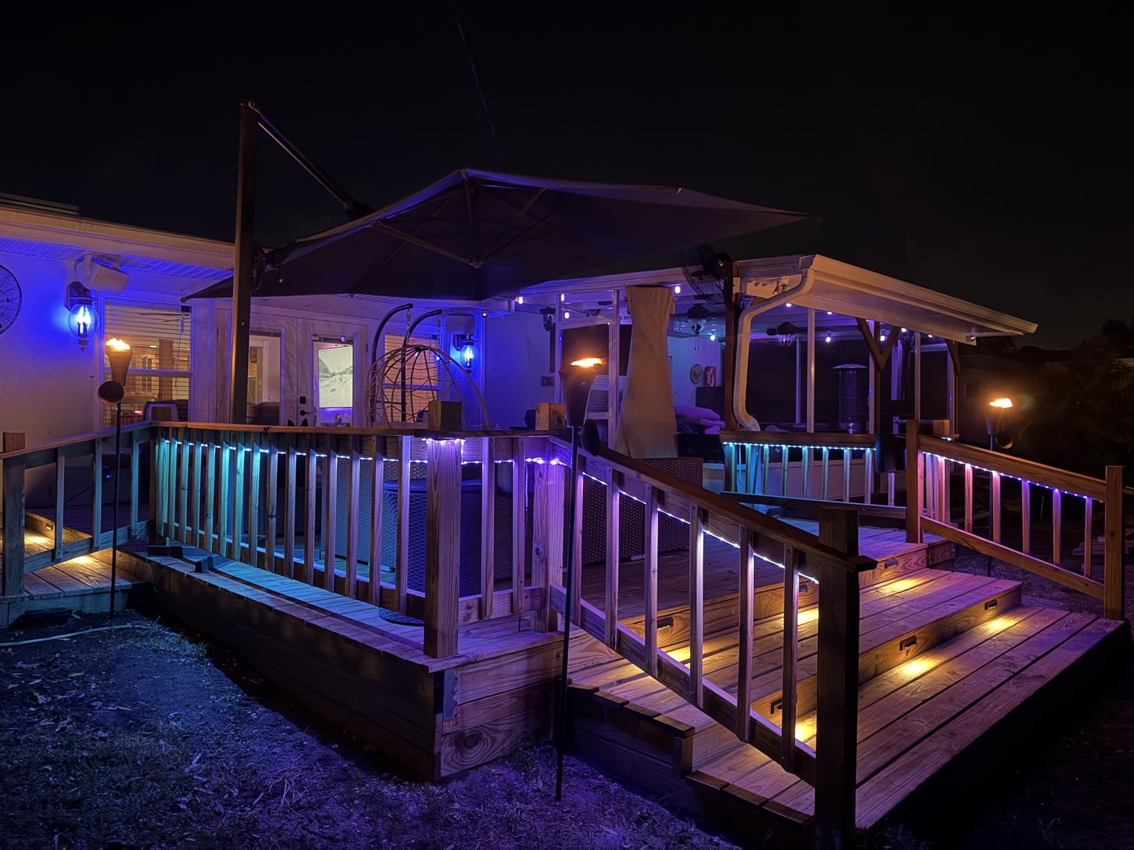 Govee Outdoor LED Strip Lights, 32.8ft Smart Outdoor Lights Work with Alexa and Google Assistant, App Control, IP65 Waterproof, RGBIC LED Lights for Patio, Eave, Holiday Decorations customer photo 2