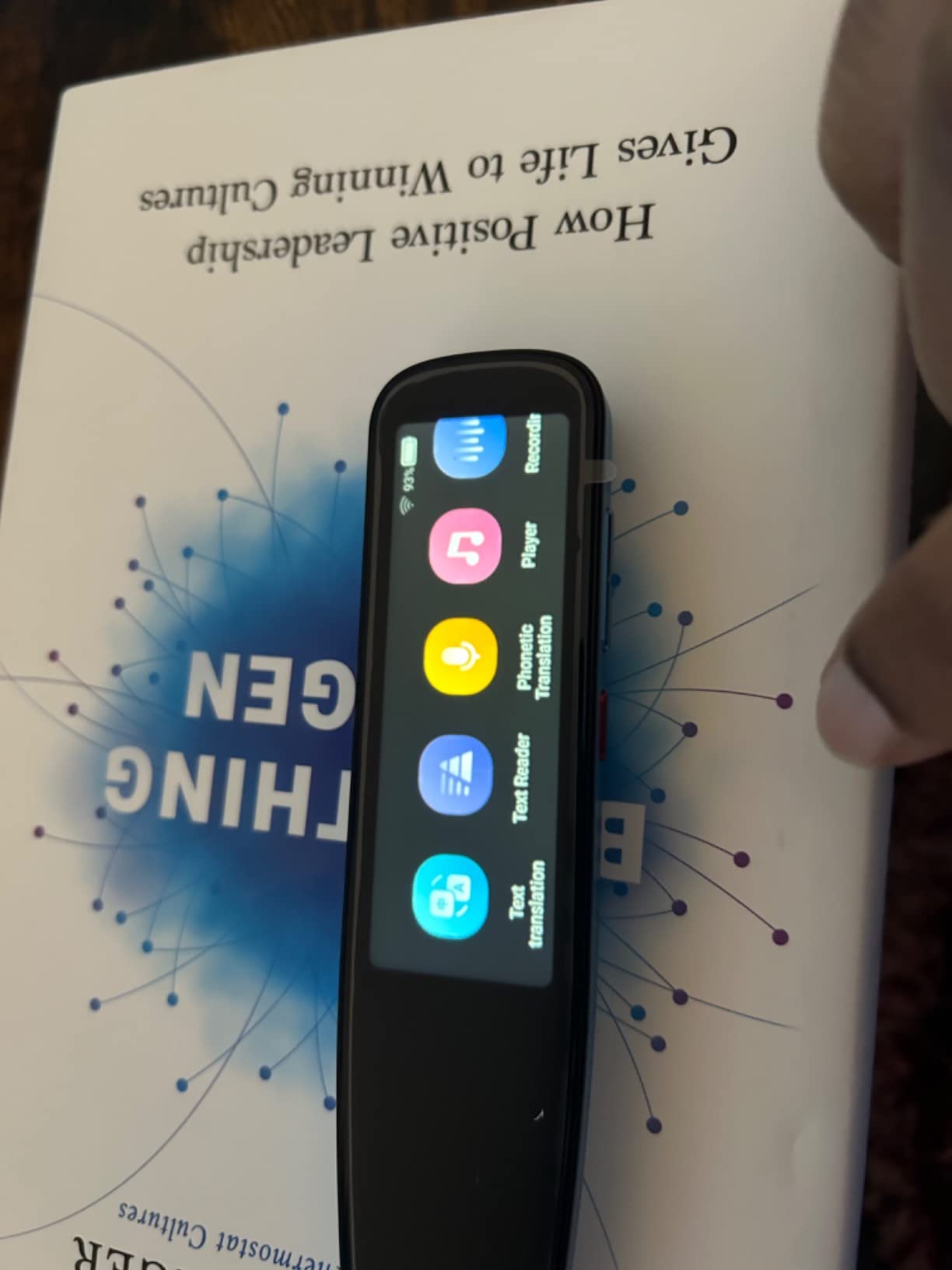 NEWYES AI Pen, Reading Pen for Dyslexia Scan Reader Pen 4 Text to Speech Device Translator Pen, Photo Translation OCR 16GB Bluetooth Pen Scanner for Students Adults (Blue) (3.99) customer photo 1