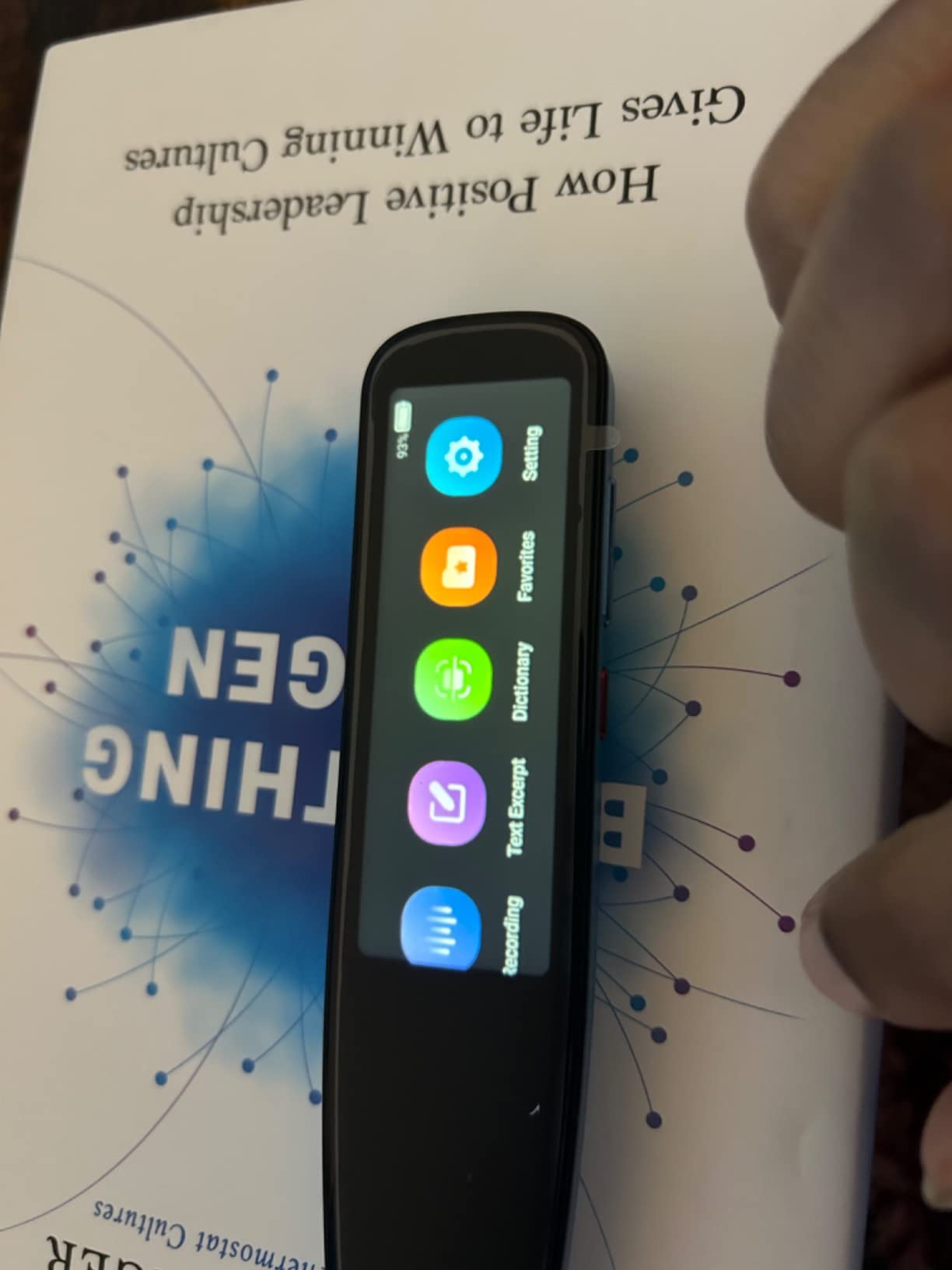 NEWYES AI Pen, Reading Pen for Dyslexia Scan Reader Pen 4 Text to Speech Device Translator Pen, Photo Translation OCR 16GB Bluetooth Pen Scanner for Students Adults (Blue) (3.99) customer photo 2