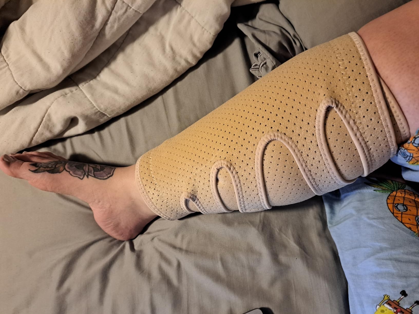 Beltwell Lymphedema Compression Calf Wrap - Adjustable Calf Brace Sleeve for Men & Women customer photo 1