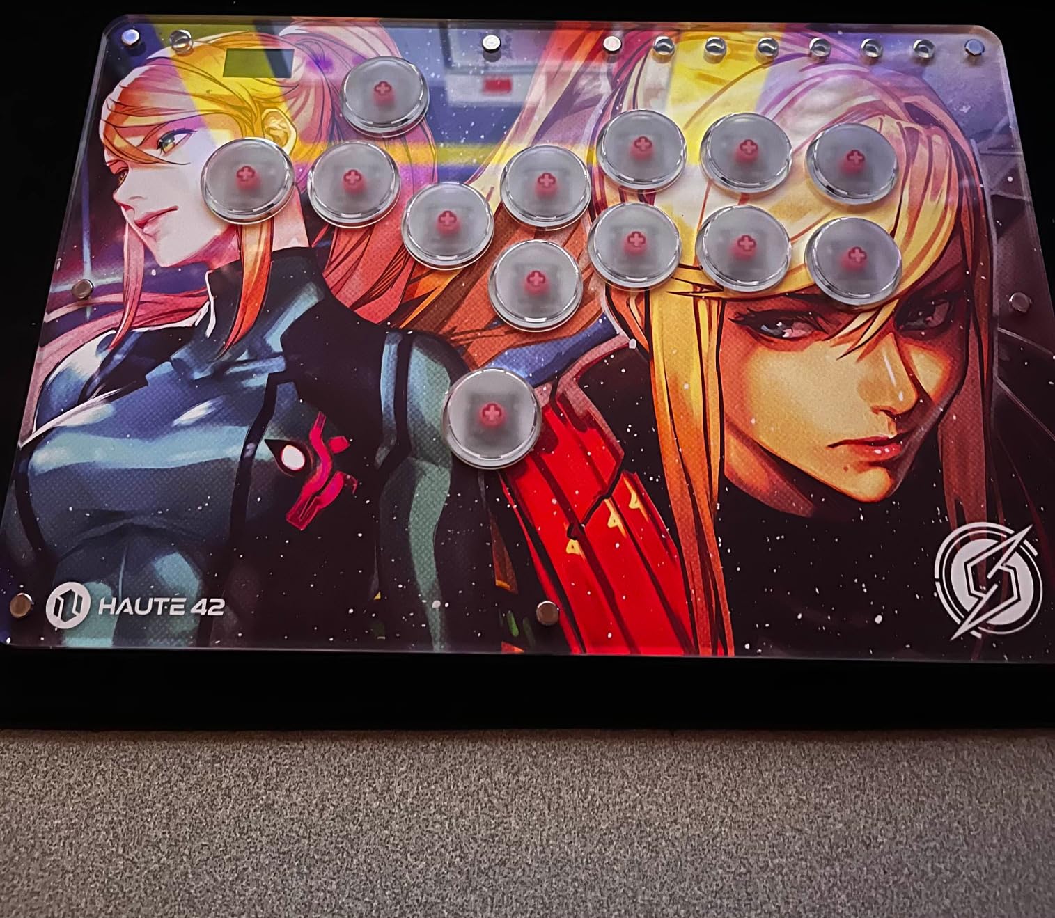 Sehawei Haute42 Arcade Stick 13Keys All-Button Gamerfinger with Turbo Functions & Custom RGB, Arcade Controller Street Fight for PC/Ps3/Ps4/Switch/Steam Game Keyboard-Supports Hot Swap & SOCD customer photo 1