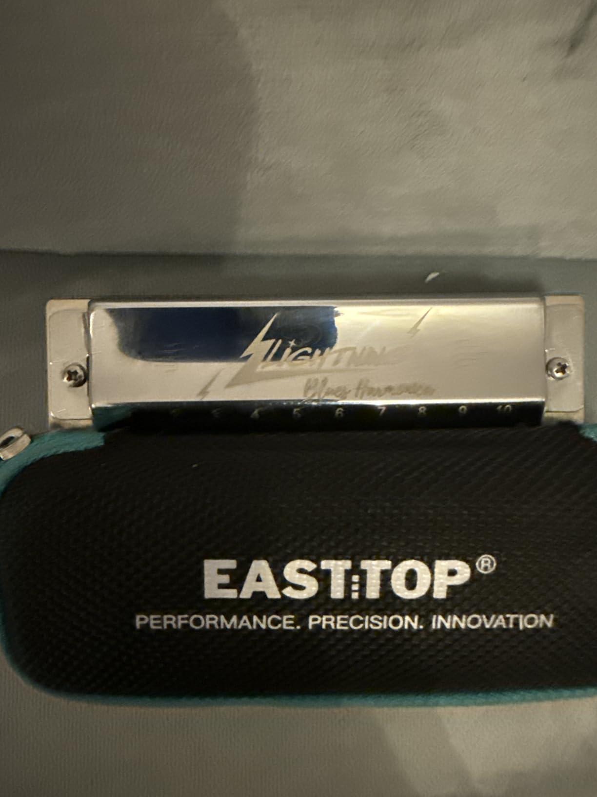 East top Lightning Harmonica, Advanced Diatonic Harmonica Key of C, 10 Holes Mouth Organ Harmonica with Silver Cover, Blues Harmonicas For Adults, Professionals and Students customer photo 1