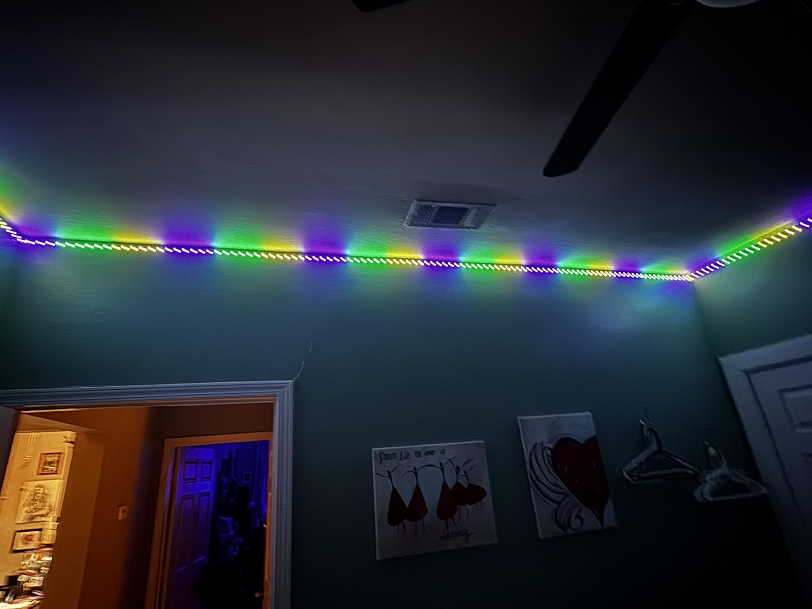 Lepro S1 AI LED Strip Lights for Bedroom - 16.4ft Smart RGB Light Strips with IC and Rainbow Chasing Effects, Color Segment DIY, Personalized AI Lighting Designer, No Remote, 2.4G Wi-Fi & Bluetooth customer photo 1