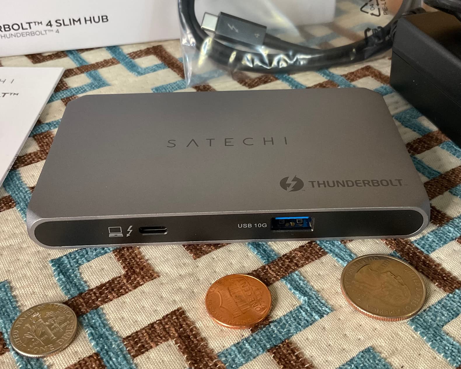 Satechi Thunderbolt 4 Dock Slim Hub Pro, USB C 100W Charging, Single 8K or Dual 4K Display, 4 Thunderbolt 4 Ports, USB 3.2 Gen2, for Mac/Windows, MacBook Air/Pro, Dell, Surface, Lenovo customer photo 2