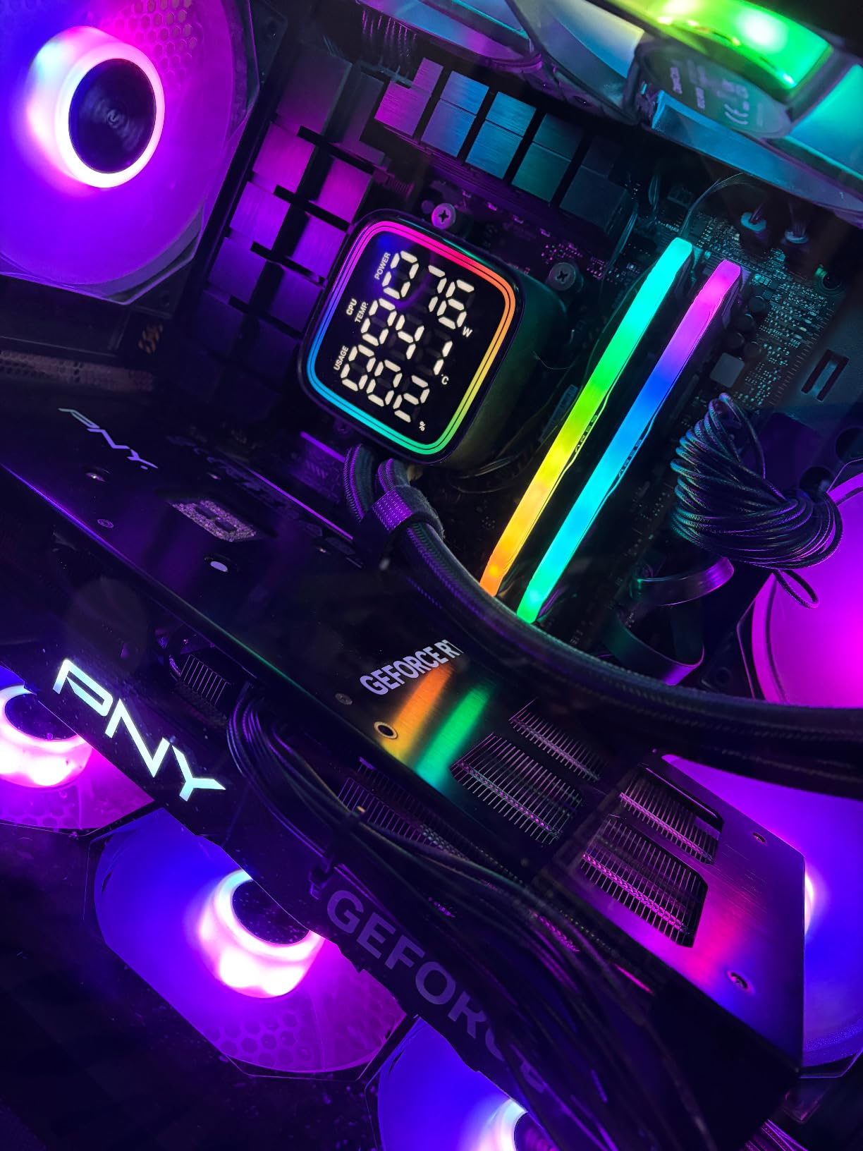 GeForce RTX 4080 Super 16GB Verto OC Triple Fan Graphics Card DLSS 3 (256-bit, PCIe 4.0, GDDR6X, HDMI/DisplayPort, Supports 4k, incl. Adapter Anti-Sag Support Bracket, 3 Slot) customer photo 1