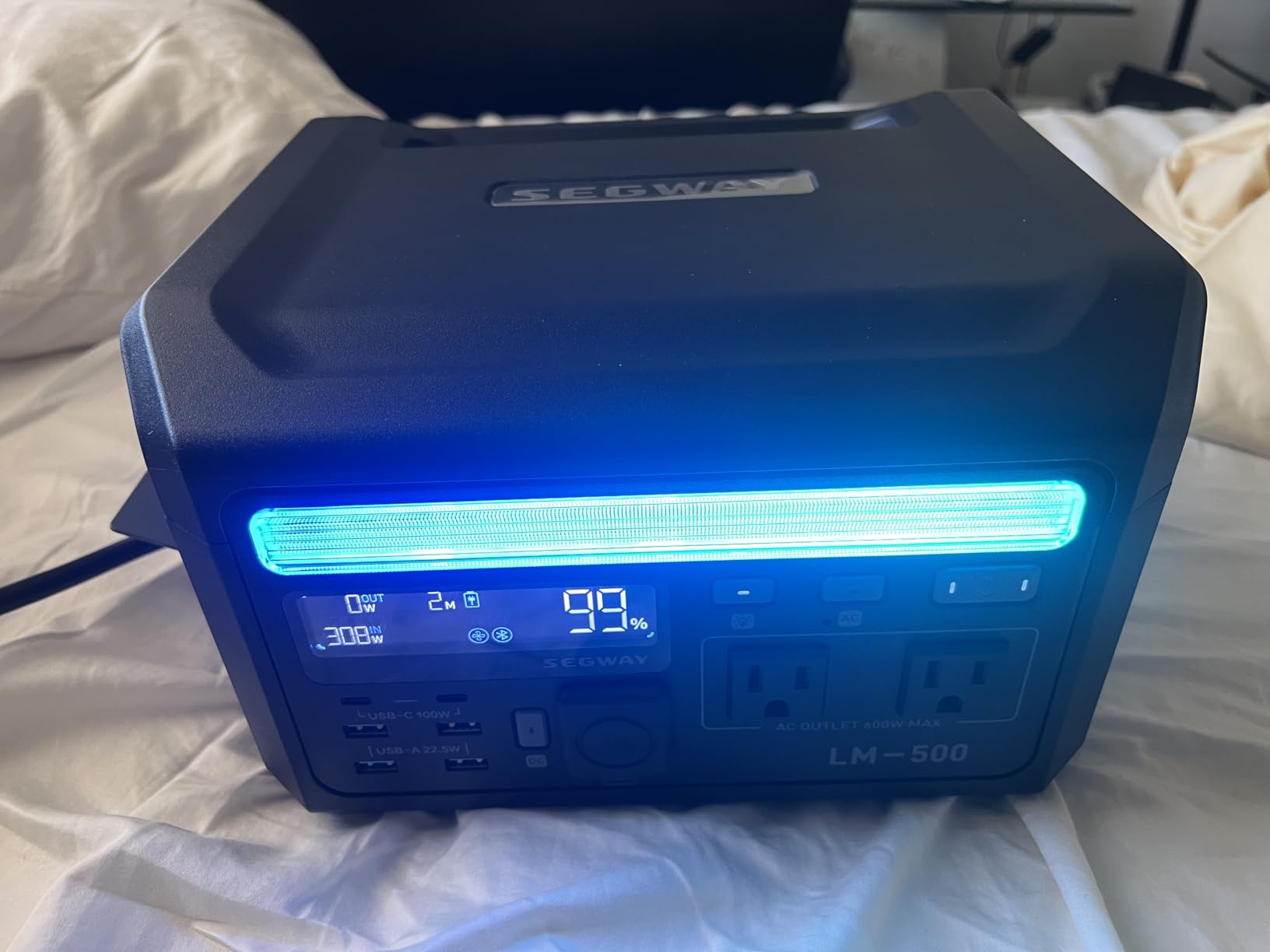 Segway Portable Power Station Cube 2000, 2200W AC Outlets, 2048Wh LiFePO4 Battery, Expandable Battery Capacity up to 5kWh Solar Generator for Camping, Home Backup, Power Outages, Off-grid customer photo 1