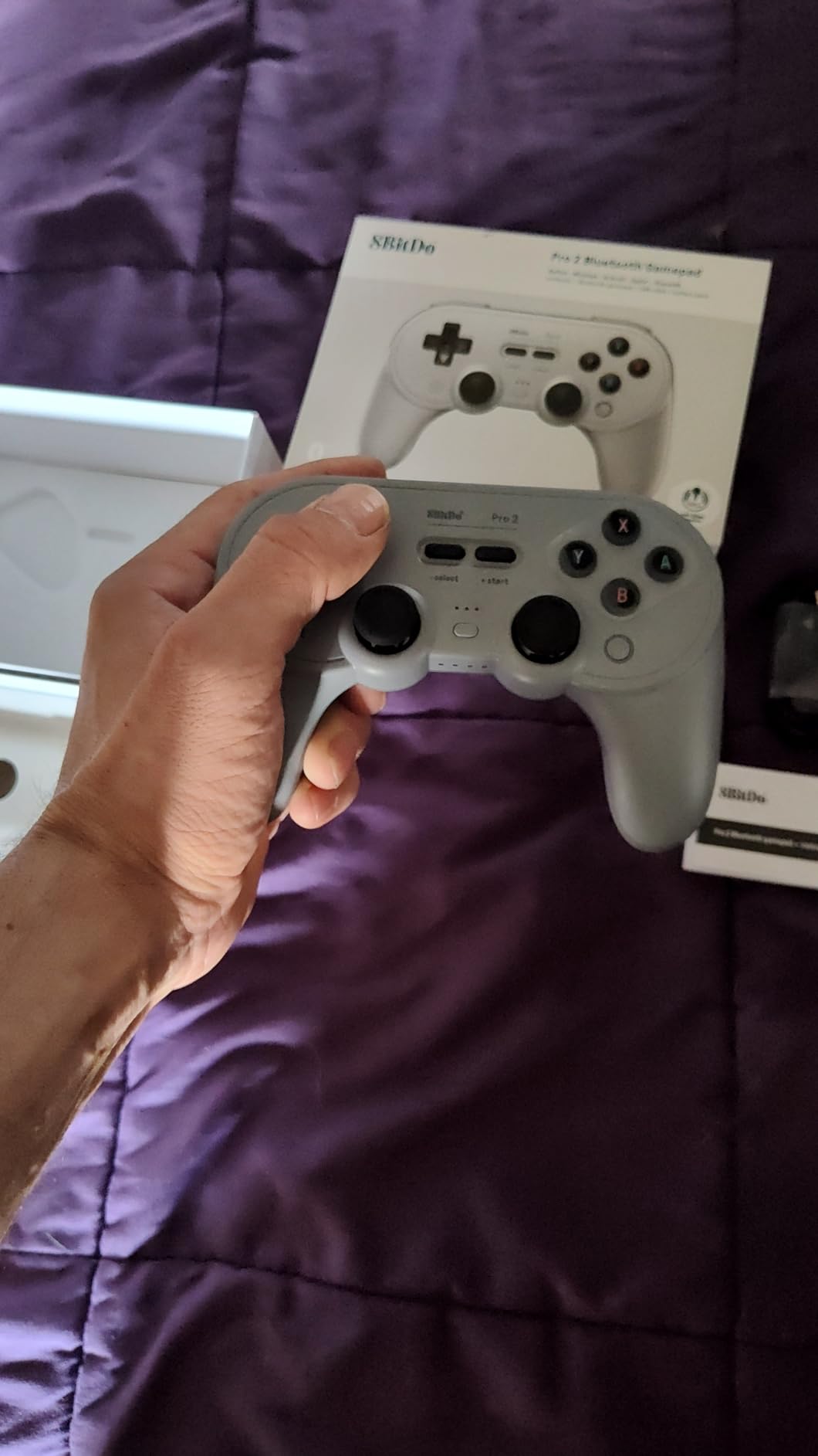 8BitDo Pro 2 Bluetooth Controller for Switch/Switch 2, Hall Effect Joysticks, 2 Pro Back Paddle Buttons, Wireless Gaming Controller for Switch, PC, Android, Steam Deck & Apple (Gray Edition) customer photo 2