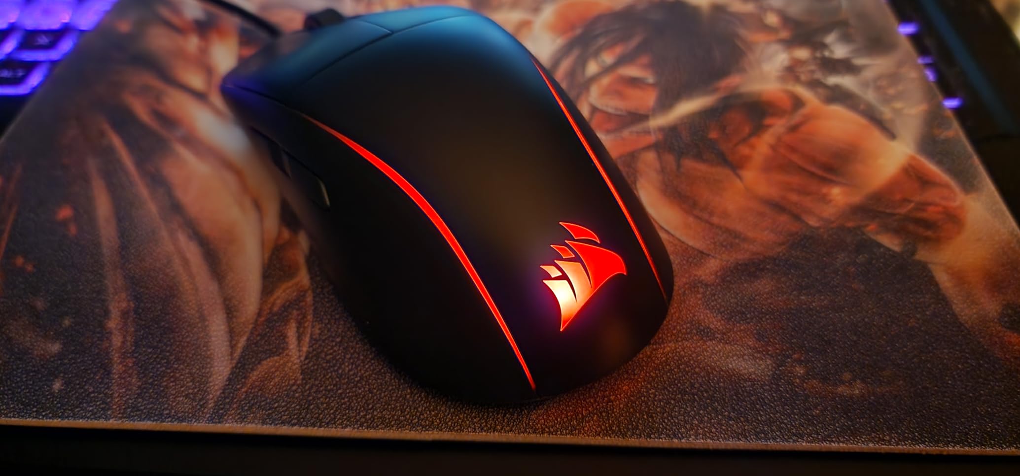 Corsair M75 Wired RGB Lightweight FPS Gaming Mouse - 26,000 DPI - Swappable Side Buttons - PC - Black customer photo 2