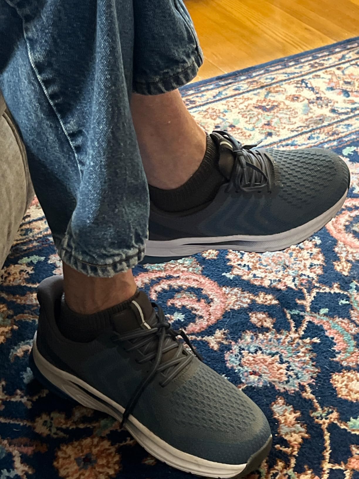Orthofeet Men's Orthopedic Tilos Hands-Free Water-Repellent Walking Sneaker customer photo 1