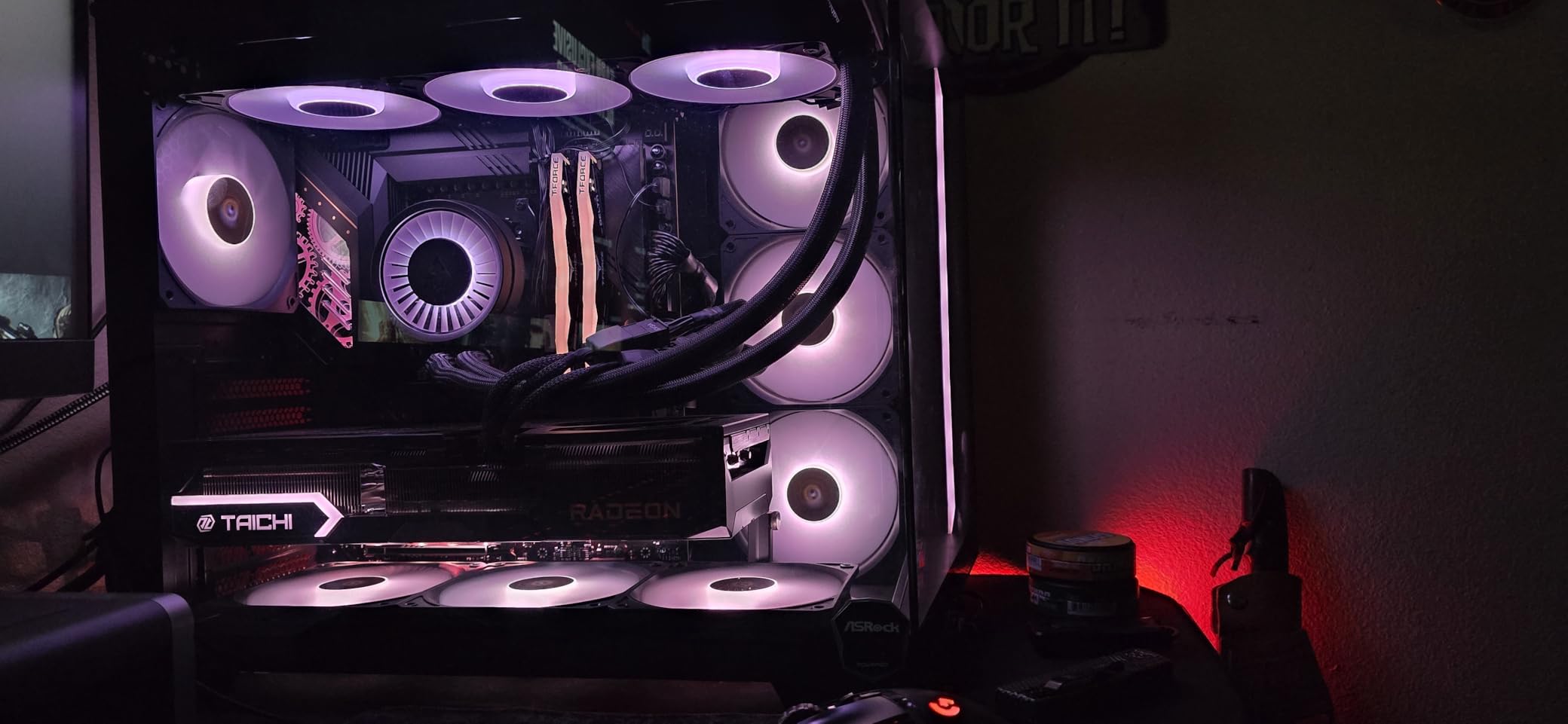 Antec C5 ARGB, Mid-Tower ATX PC Case, Seamless Tempered Glass Front & Side Panels, 7x120mm ARGB PWM Fans Included, Supports Up to 10 Fans, 360mm Radiator Support, Type-C 3.2 Gen 2 customer photo 1