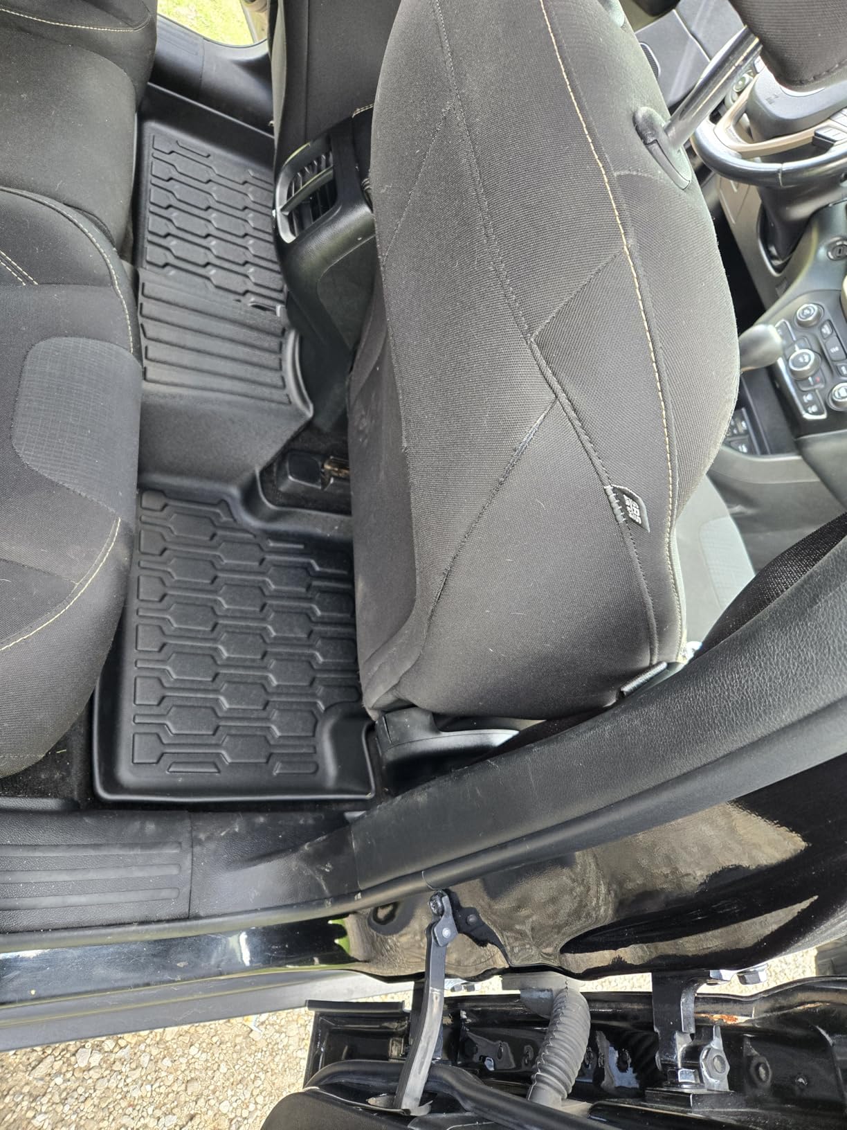 Floor Mats Compatible with Volkswagen VW Tiguan 2018-2024, All Weather TPE Floor Liners, Custom Fit Car mats, 1st & 2nd Row, Black customer photo 1