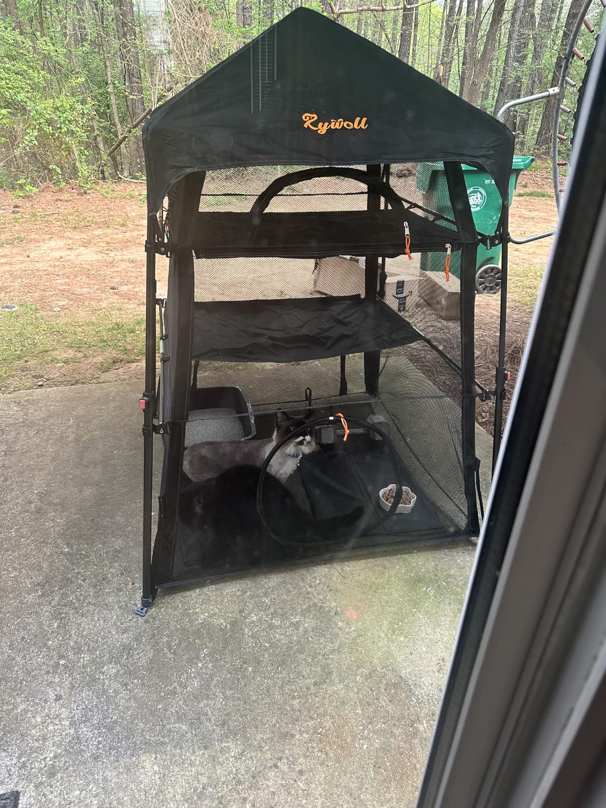 Extra Large Catio Outdoor Cat Enclosure, Rywell 3-Tier Spacious Outdoor Cat Tent, Weatherproof&Sunproof with 5 Windows, Foldable Cat Enclosure for Patio, Camping, Indoor(Includes Carry Bag) customer photo 1