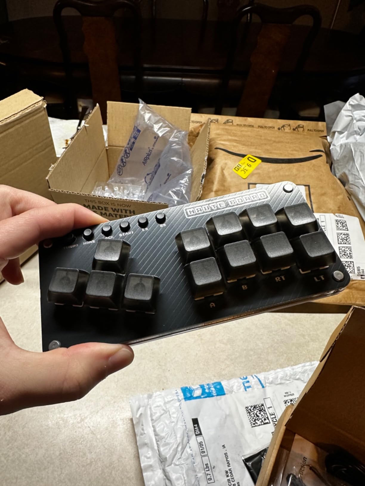 Sehawei Haute42 16Key All-Button Arcade Controller Gamerfinger with Turbo Functions, Arcade Stick Street Fight Mini Plus Controller for PC/Ps3/Ps4/Switch Game Keyboard-Supports Hot Swap & SOCD customer photo 1
