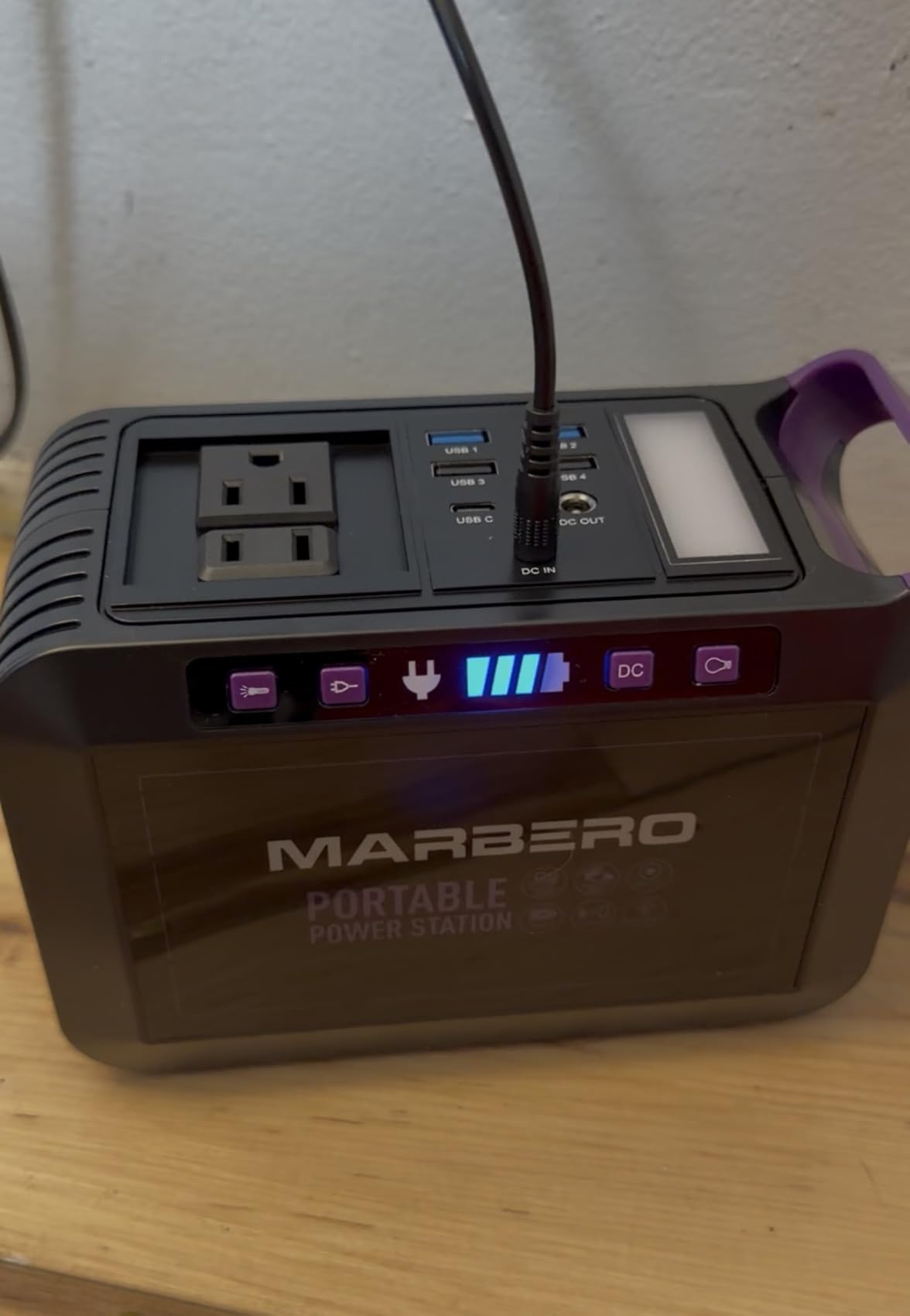 MARBERO 237Wh Solar Generator with Solar Panel Included Portable Power Station 300W Pure Sine Wave with Foldable Solar Panel 60W Set for Camping Outdoor Hiking Fishing Emergency customer photo 1
