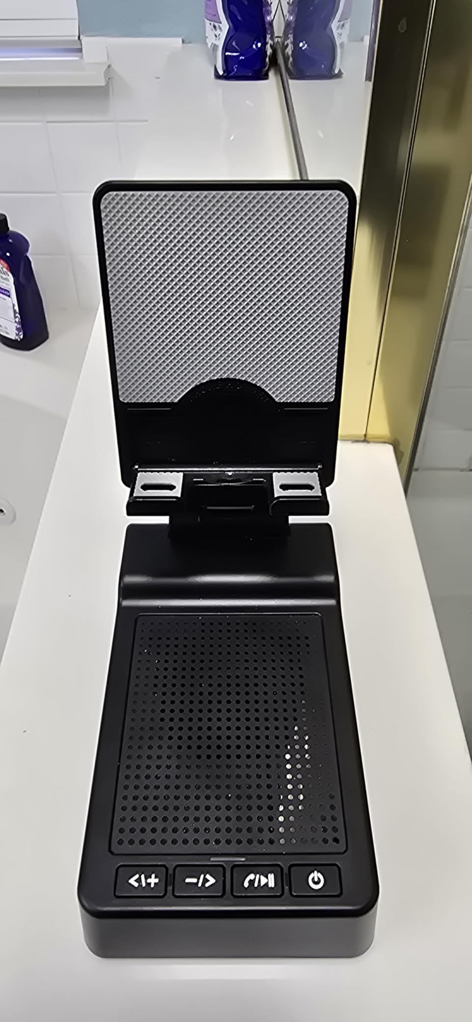 Gifts for Men Women, Phone Stand with Bluetooth Speaker, HD Surround Sound Speaker, Compatible with all iPhone/Android phones iPad Kindle, Cool Gadget Gift for Men Women Dad Mom Christmas Birthday customer photo 1
