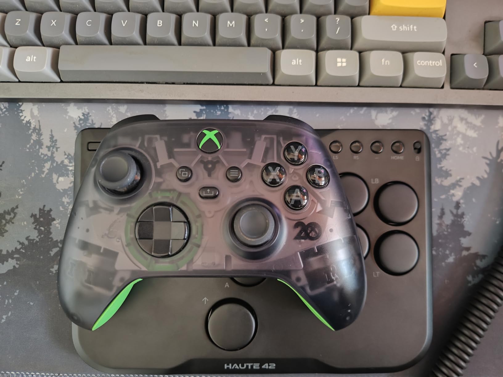 JZW-Shop Haute42 Arcade Stick P12, All-Button Arcade Controller for Switch, PC, PS4, PS3, Steam Deck, Arcade Fight Stick with Turbo & Custom RGB, Supports Hot-Swap & SOCD (P12) customer photo 2