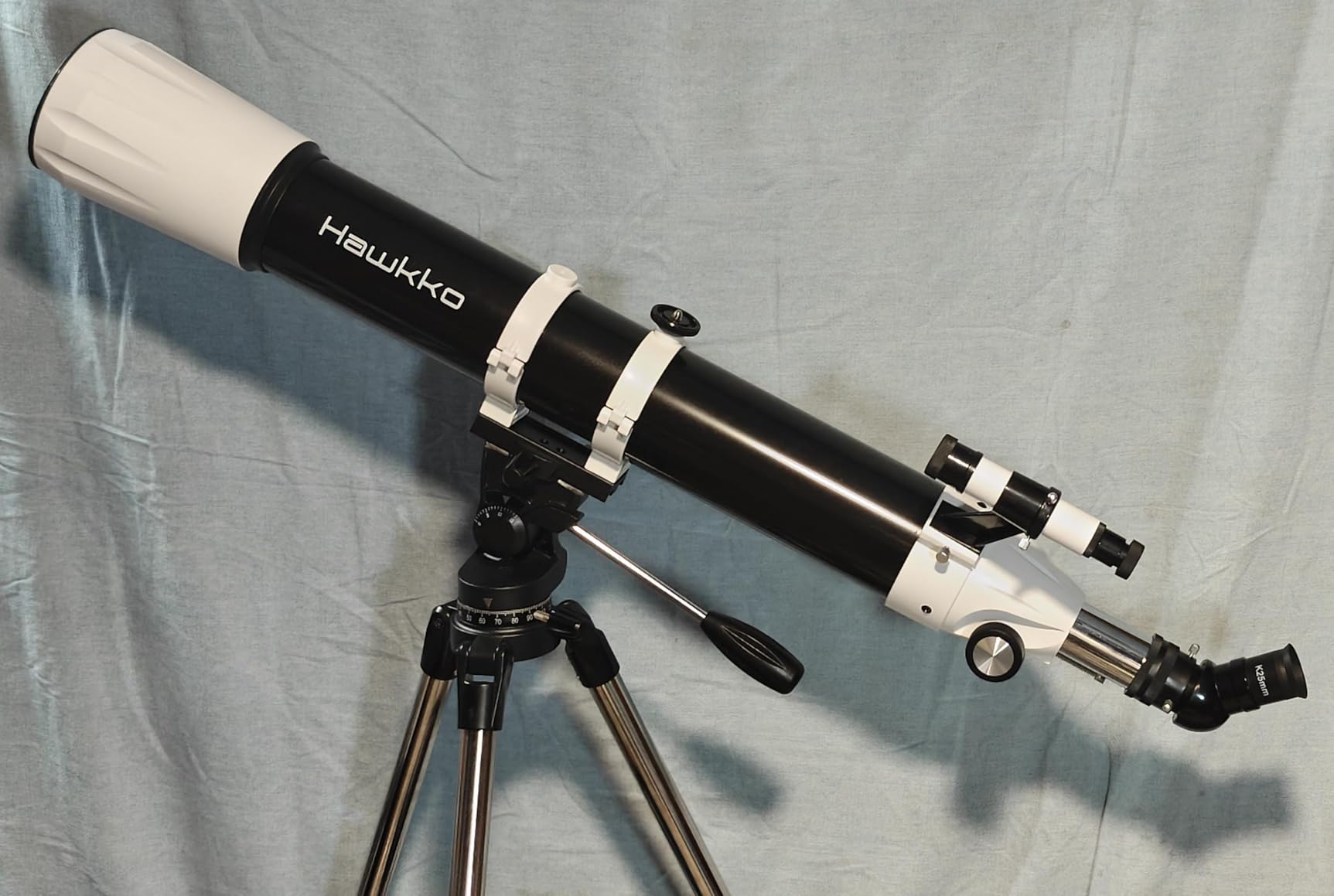 Hawkko Telescope, 90mm Aperture 900mm Astronomical Refractor Telescope for Adults High Powered - Multi-Coated Professional Telescopes for Astronomy Beginners with AZ Mount, Carry Bag, Phone Adapter customer photo 1