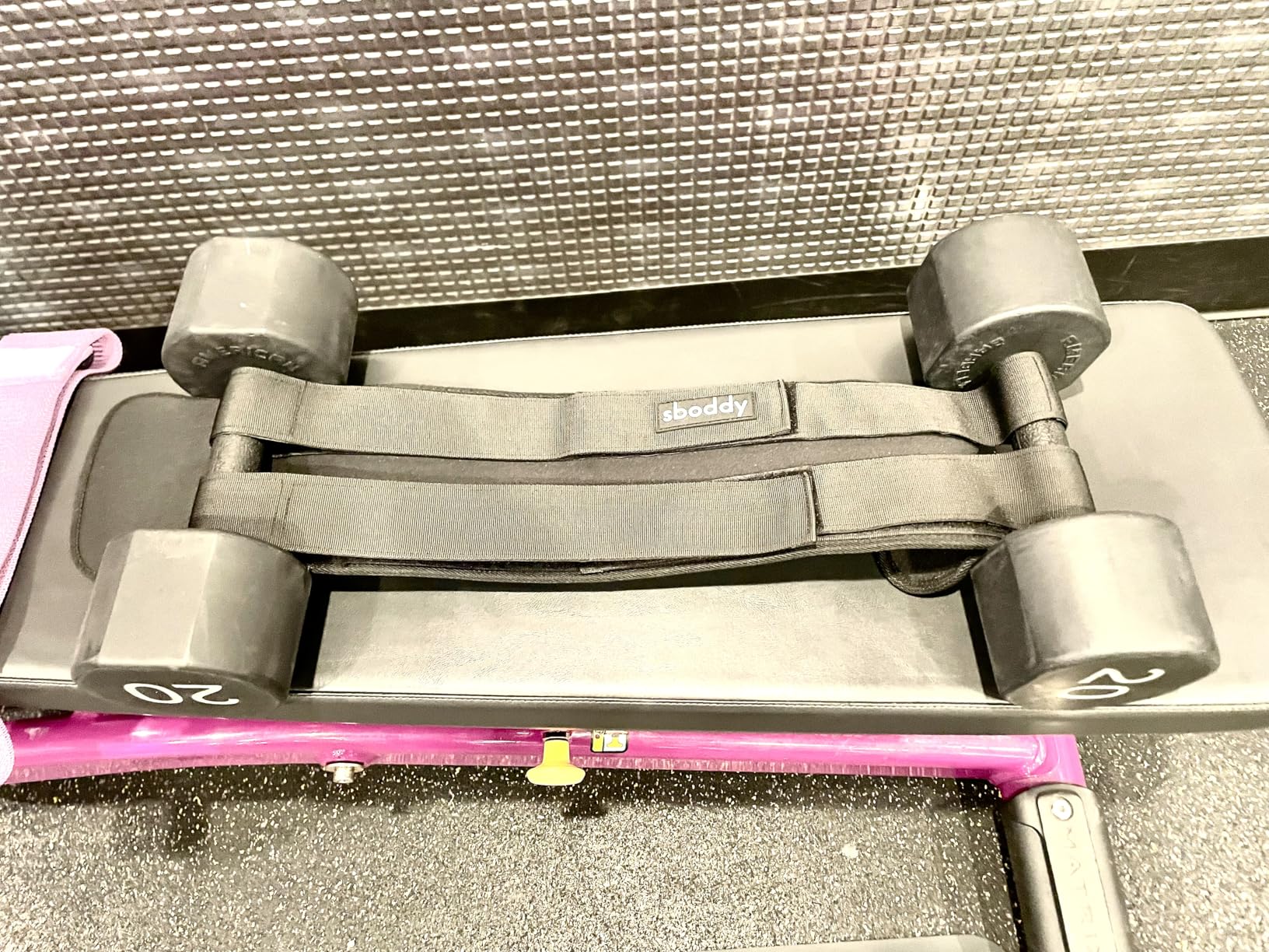 Hip Thrust Belt with Dual-Strap Design - Booty Builder for Heavy Dumbbells, Kettlebells & Plates Up to 400 lbs - Comfortable Glute Workout Equipment for Women - Coach Tested - Home & Gym Use customer photo 2