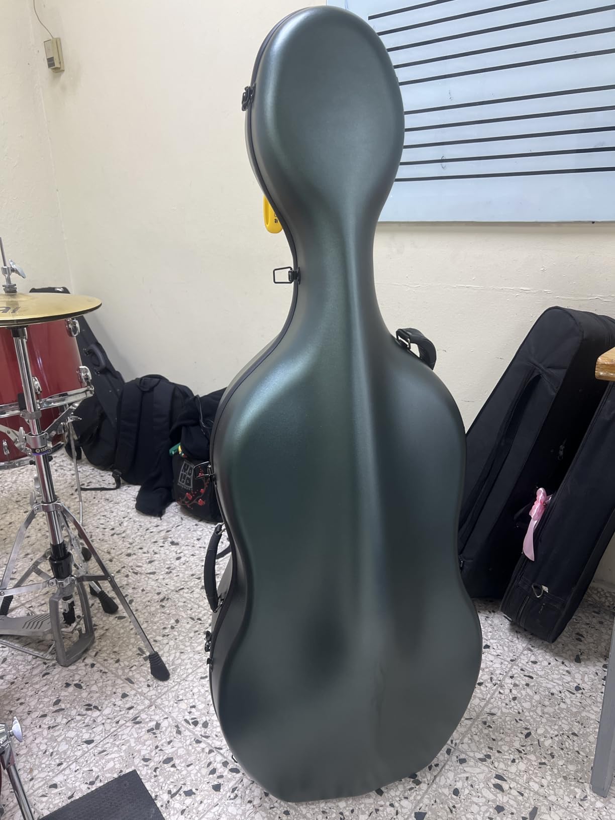 Carbon Fiber Cello Case for 4/4 Full Size Hard Shell with Wheels, Built-in Handle, Backpack Straps, Bow Holders Cello Accessories Box Strong & Ultralight customer photo 2