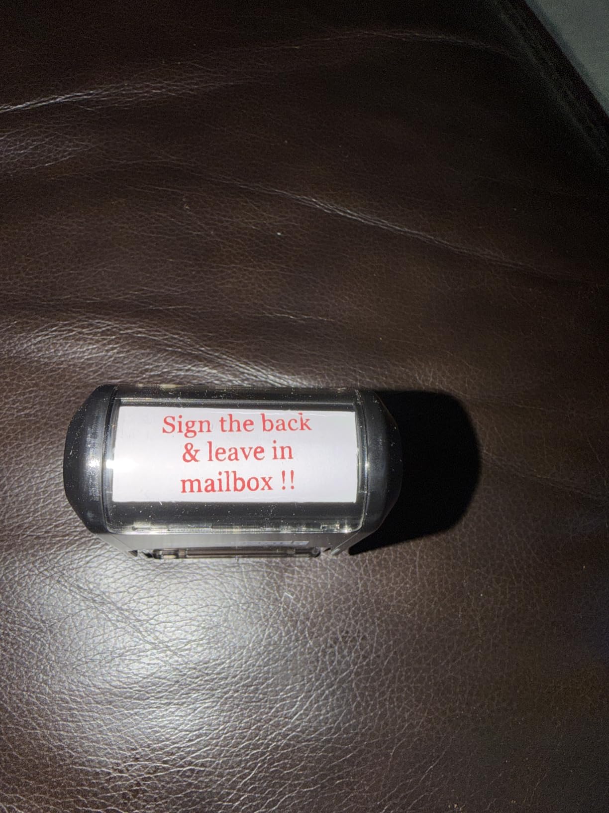 ExcelMark Custom Stamp - Clear & Crisp Impressions - Personalized Self-Inking Rubber Stamp - Use for Address Stamp and More (Medium) customer photo 2