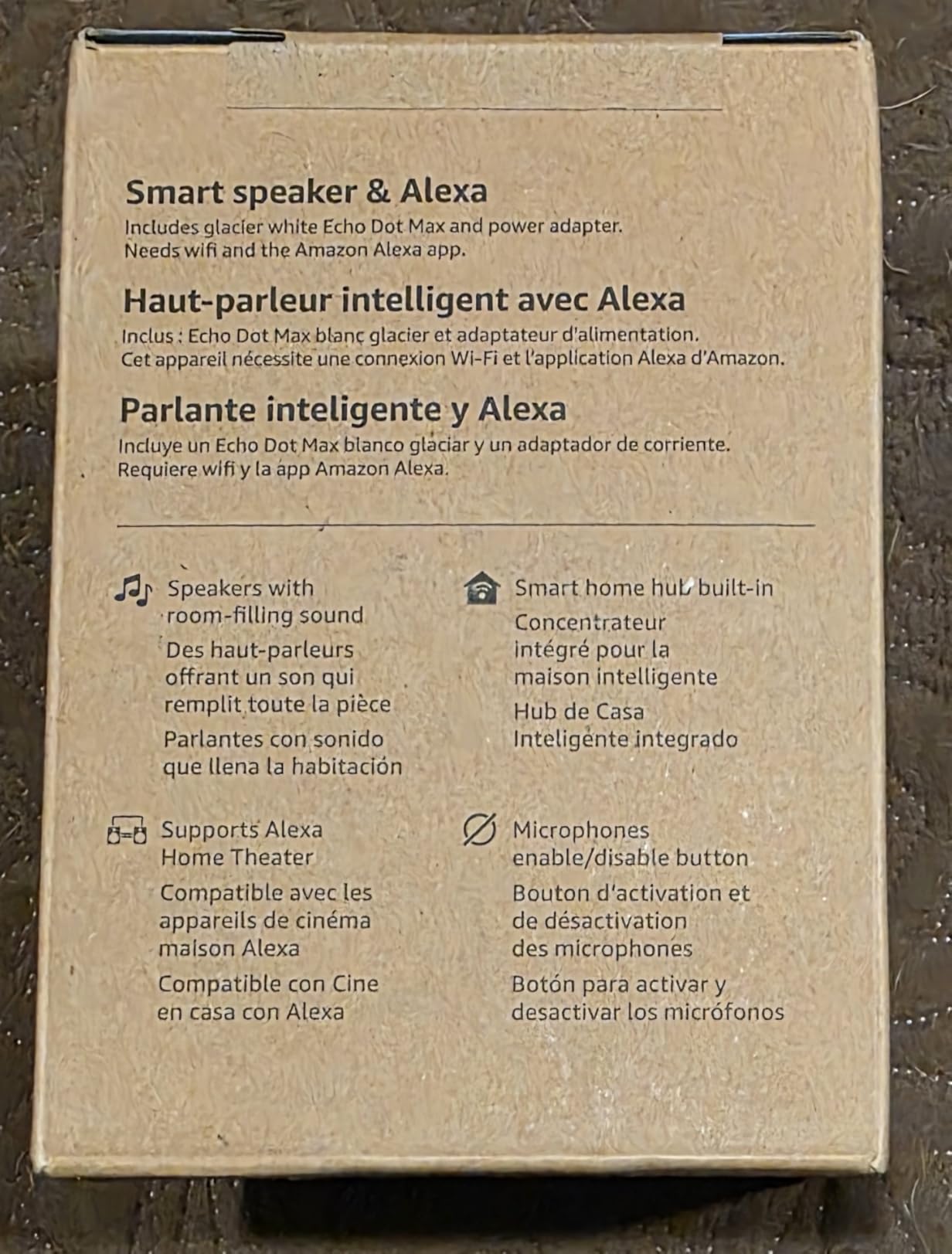 Amazon Echo Dot Max (newest model), Alexa speaker with room-filling sound and nearly 3x bass, Great for living rooms and medium-sized spaces, Designed for Alexa+, Graphite customer photo 2