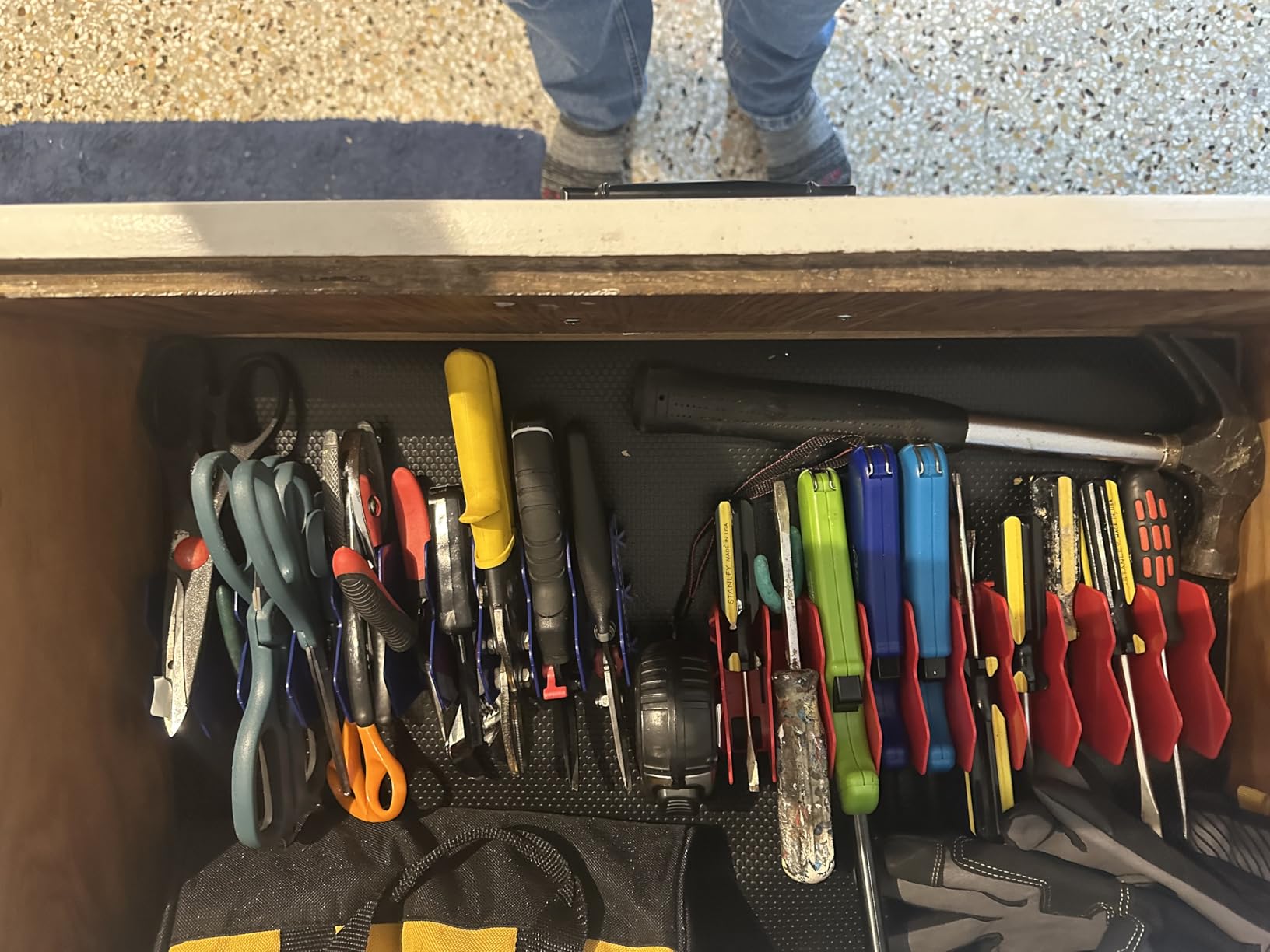 WORKPRO 2-Pack Plier Organizer Rack, Pliers Holder and Cutter Organizers with Non-Slip Rubber Base, 20-Slot Tool Box Organizer, Tool Drawer Organizer, Tool Storage, Plier Rack (Pliers Not Included) customer photo 1