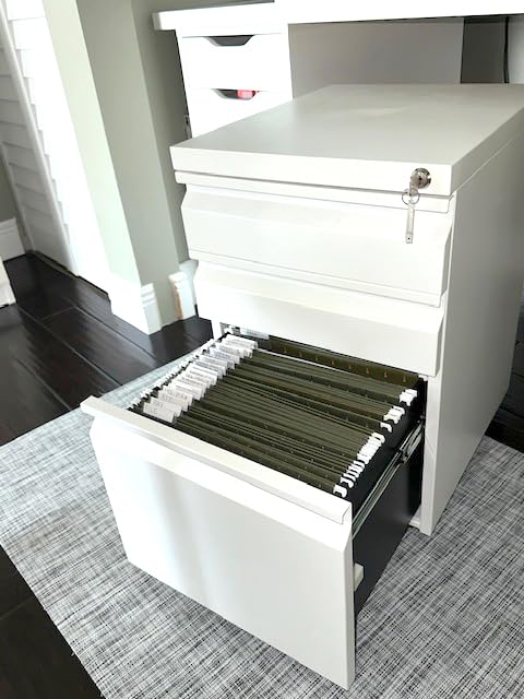 Metal Storage Cabinet with Adjustable Shelves, Garage Storage Cabinets with Doors and Shelves, File Cabinets for Home Office, Kitchen Pantry Cabinet, 71
