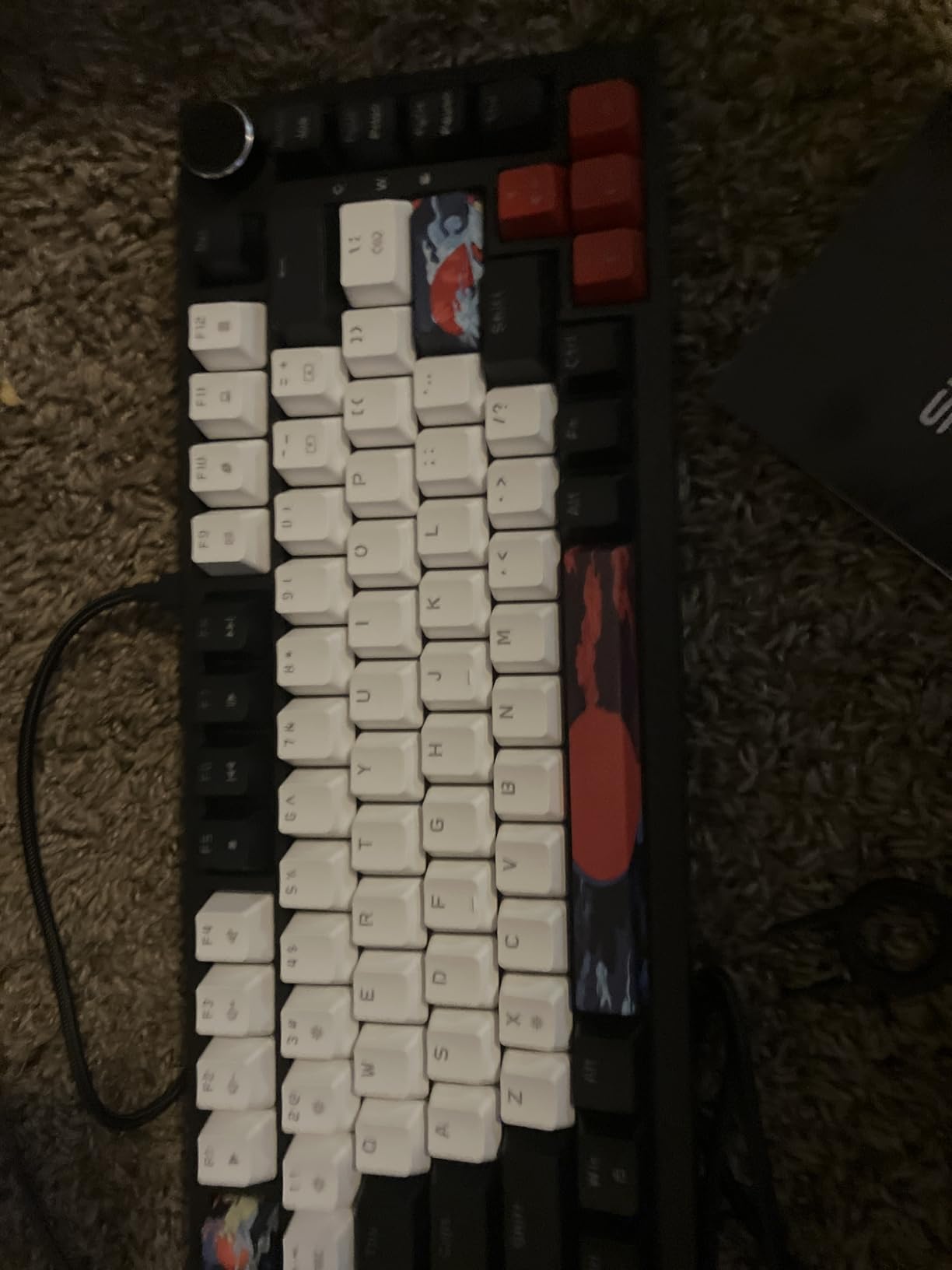 75 Percent Keyboard Gasket-Mounted with Sound Absorbing Pads, 82-Key Compact Wired RGB Mechanical Gaming Keyboard Hot-Swap Socket for Win, Sound Wave customer photo 1