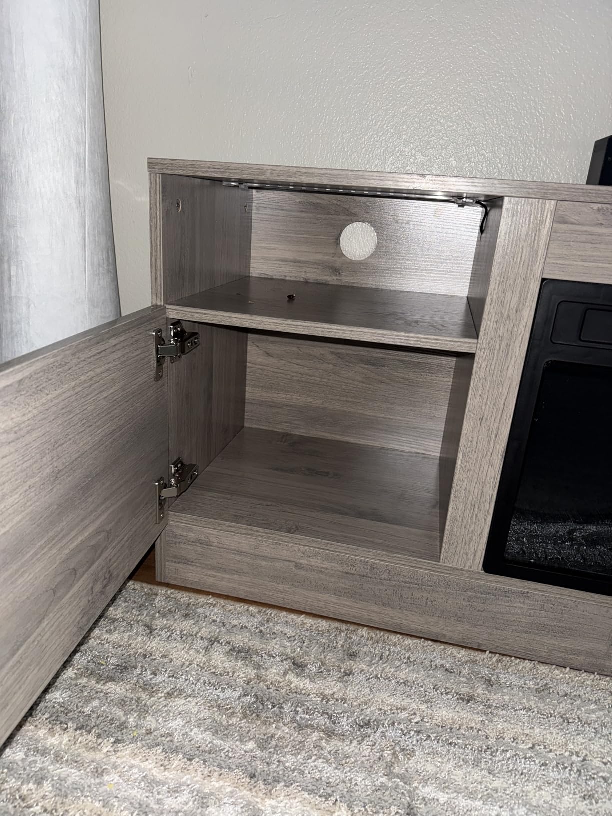 PRETZI Fireplace TV Stand with 36