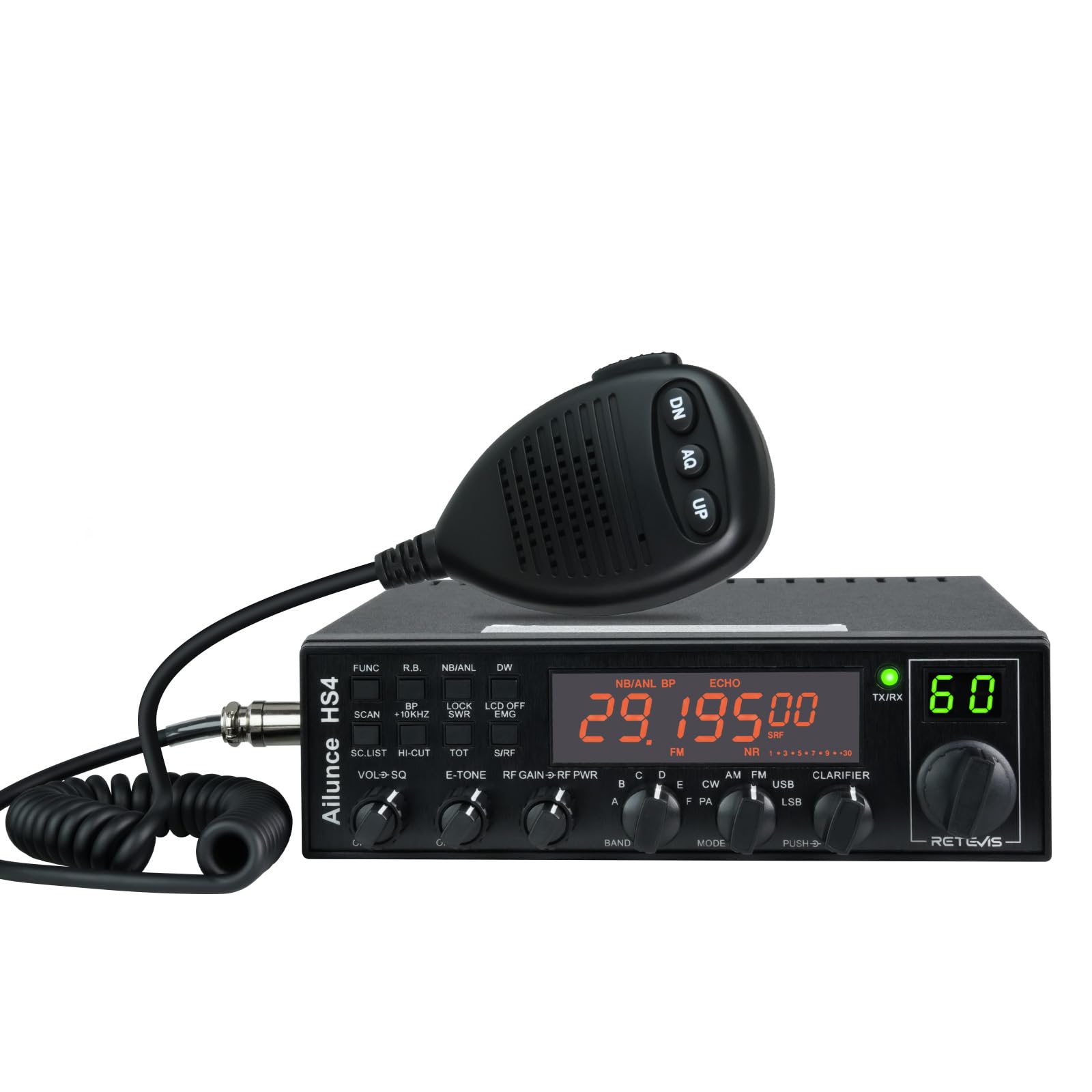 Retevis Ailunce HS4 10 Meter Radio, SSB Ham Radio Base Station, CW/LSB/USB/AM/FM/PA Mobile Transceiver, Noise Reduction, ASQ, SWR Protection, Long Rang Amateur Mobile Radio for Contest, Truck, Shacks customer photo 1
