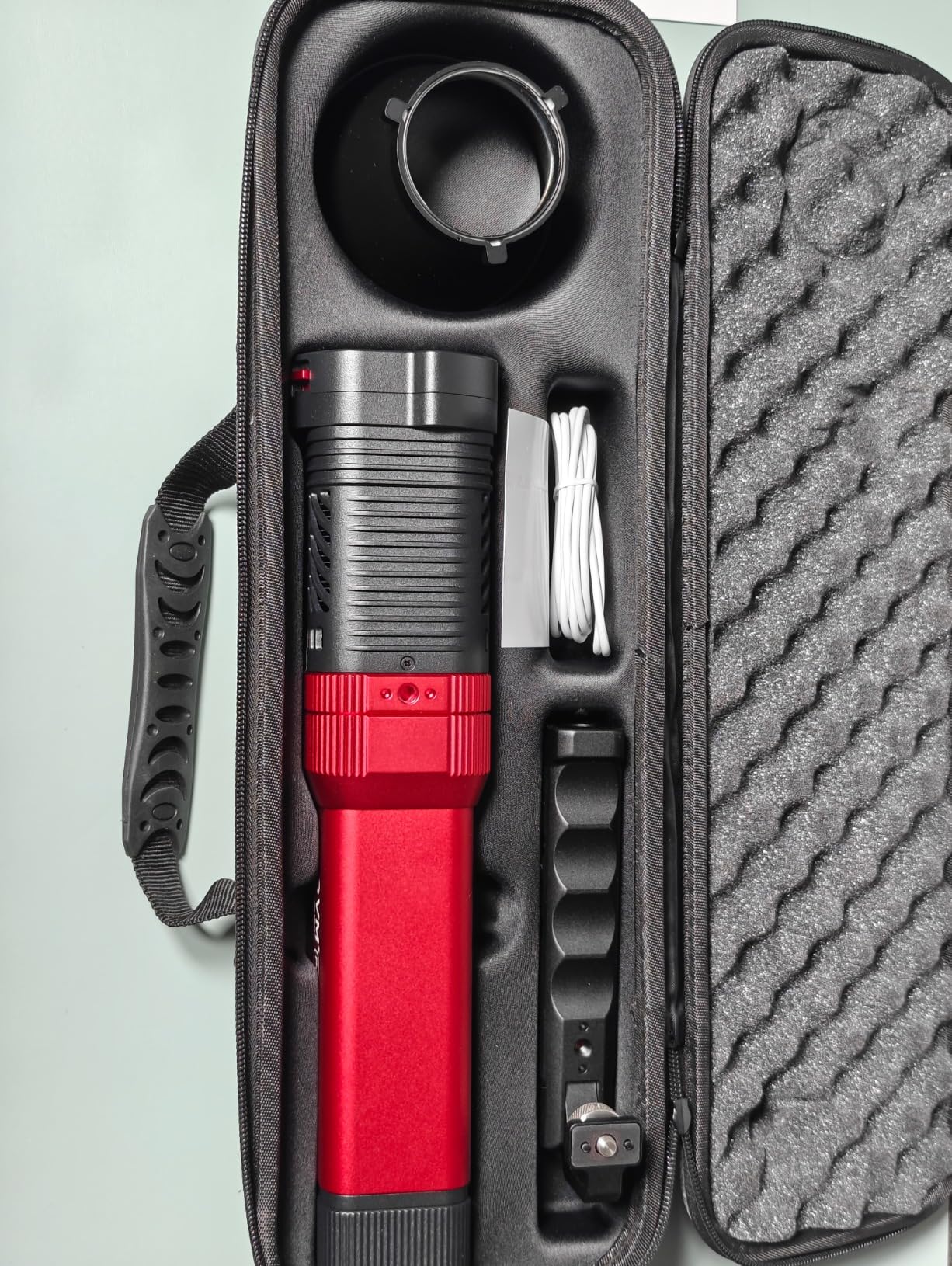 GVM PD60C RGB Video Light, 60W COB Photography Lighting, Portable Studio Light for Photographers, IP65 Water Resistant Handheld Spotlight with Bluetooth Control, 2700-6800K, 34200lux/0.5m customer photo 2