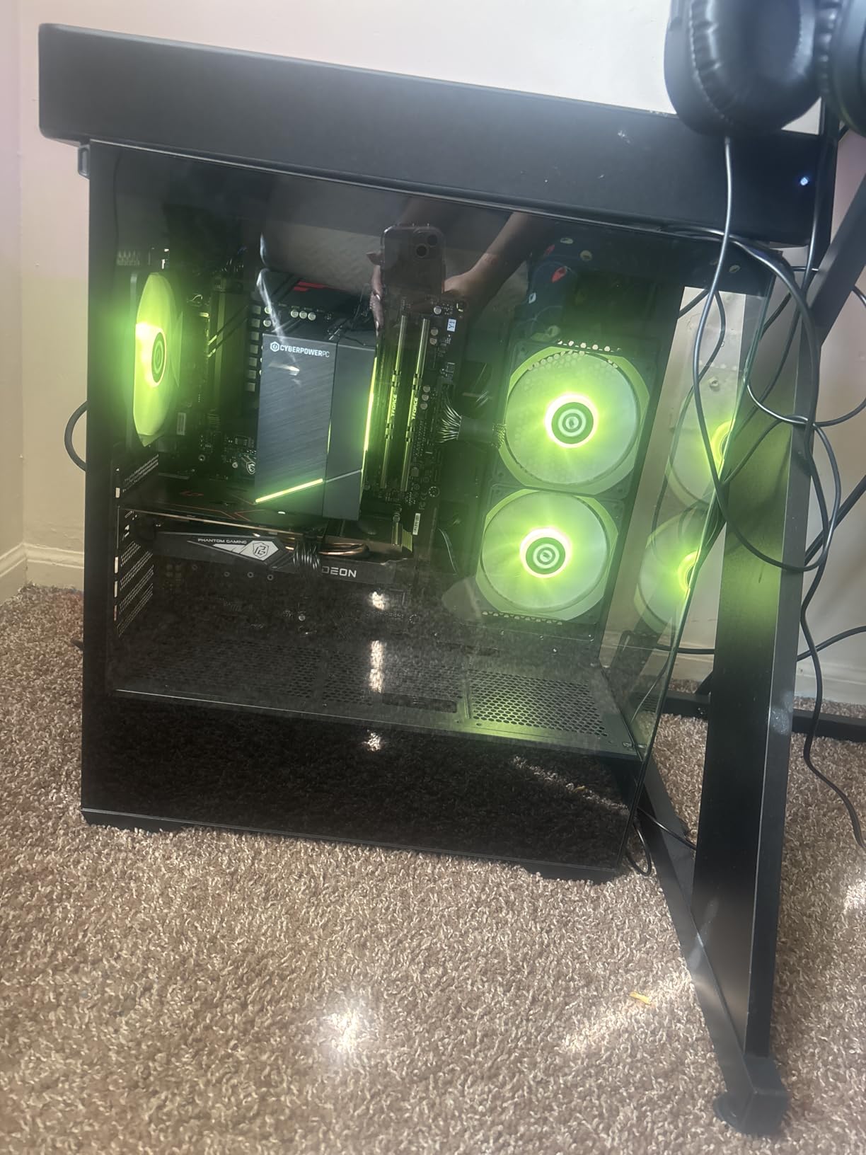 CYBERPOWERPC Gamer Master Gaming PC, AMD Ryzen 5 5500 3.6GHz, Radeon RX 6400 4GB, 16GB DDR4, 500GB PCIe Gen4 SSD, WiFi Ready & Windows 11 Home (GMA3100A) customer photo 2