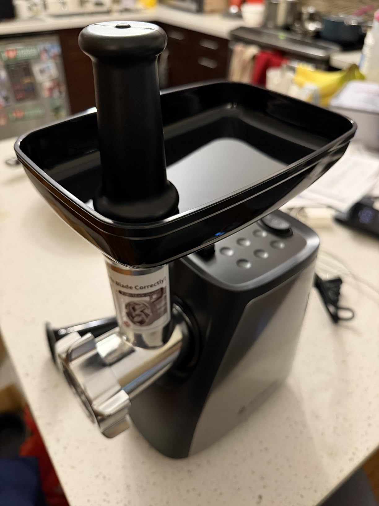 AAOBOSI Meat Grinder, 4-In-1 Meat Grinder Electric [2800W Max] with 3 Slice, Shred Blades, 2 Blades, 3 Plates, Sausage Stuffer, Kubbe Kit customer photo 1