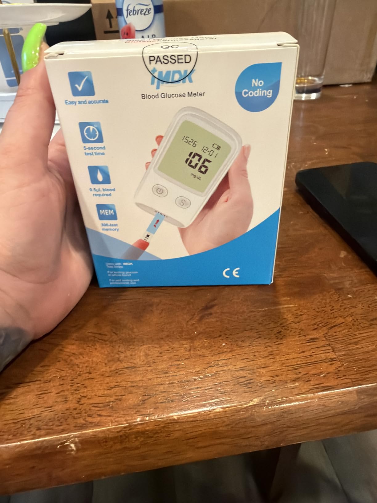 IMDK Blood Glucose Monitor Kit, Clinically Accurate with 150 Glucometer Strips, 100 Lancets customer photo 2