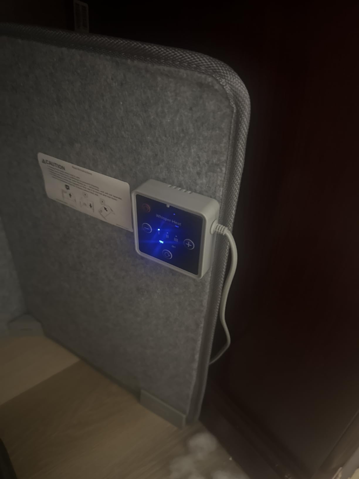 Under Desk Warmer - Silent and Energy Efficient - Personal Under Desk Heater for Legs and Feet - for Office and Home - with Thermostat and Timer customer photo 2