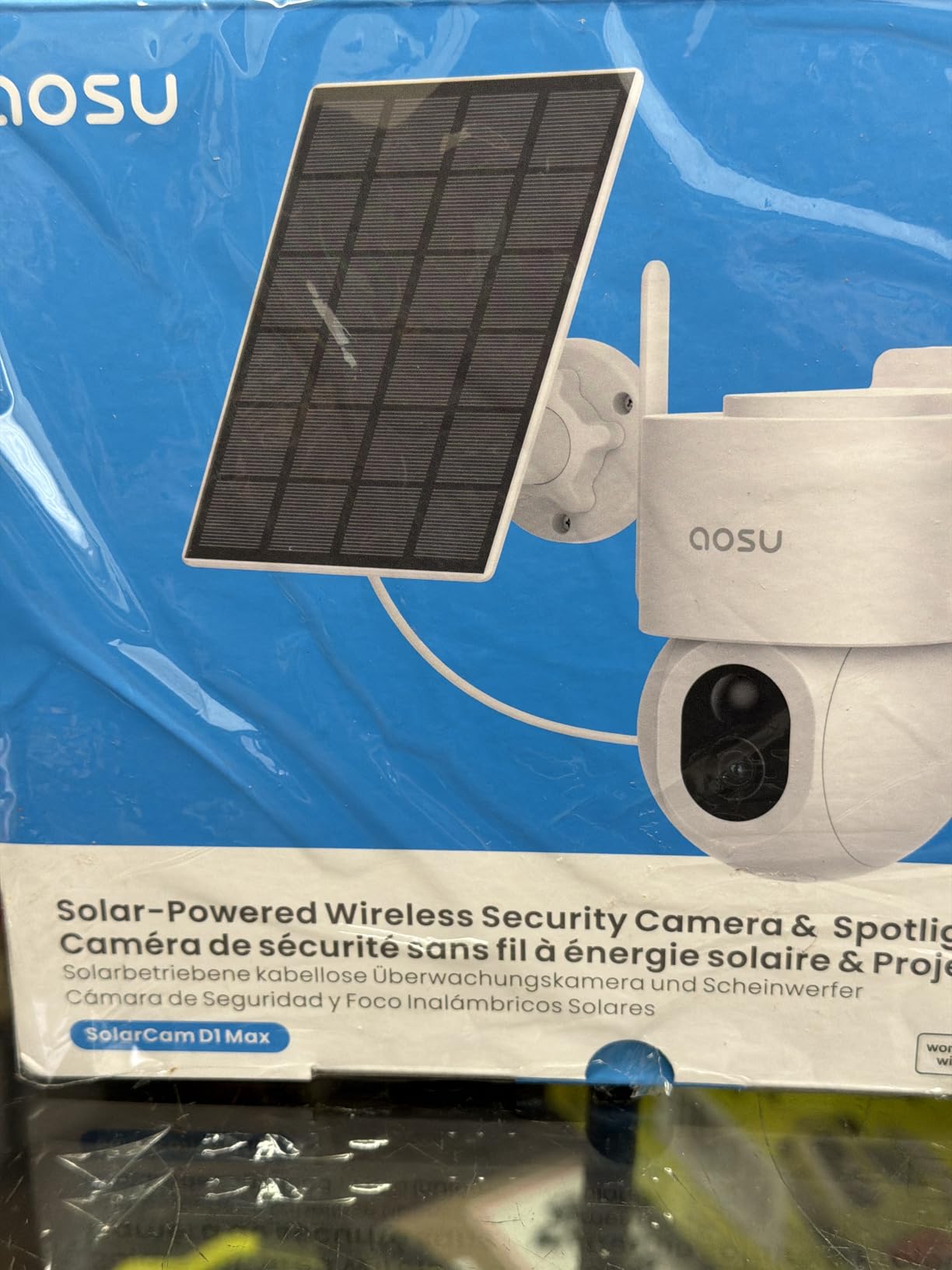 AOSU Solar Security Cameras Wireless Outdoor - 3K 5MP Home Security Camera, 360° Panoramic View, 400-Lumen Floodlight Camera, Color Night Vision, WiFi Cameras, Auto Tracking, AI Human Detection, 2 Pack customer photo 2