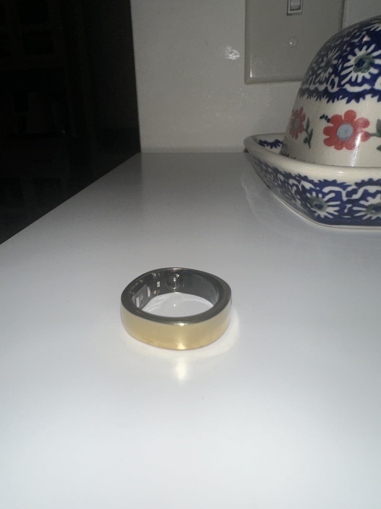 RingConn Gen 2, World's First Smart Ring with Sleep Apnea Monitoring, No APP Subscription, 12-Day Battery Life, Stress/Heart Rate/Women's Health Tracker, Android & iOS Compatible (Gold, Size 8) customer photo 1