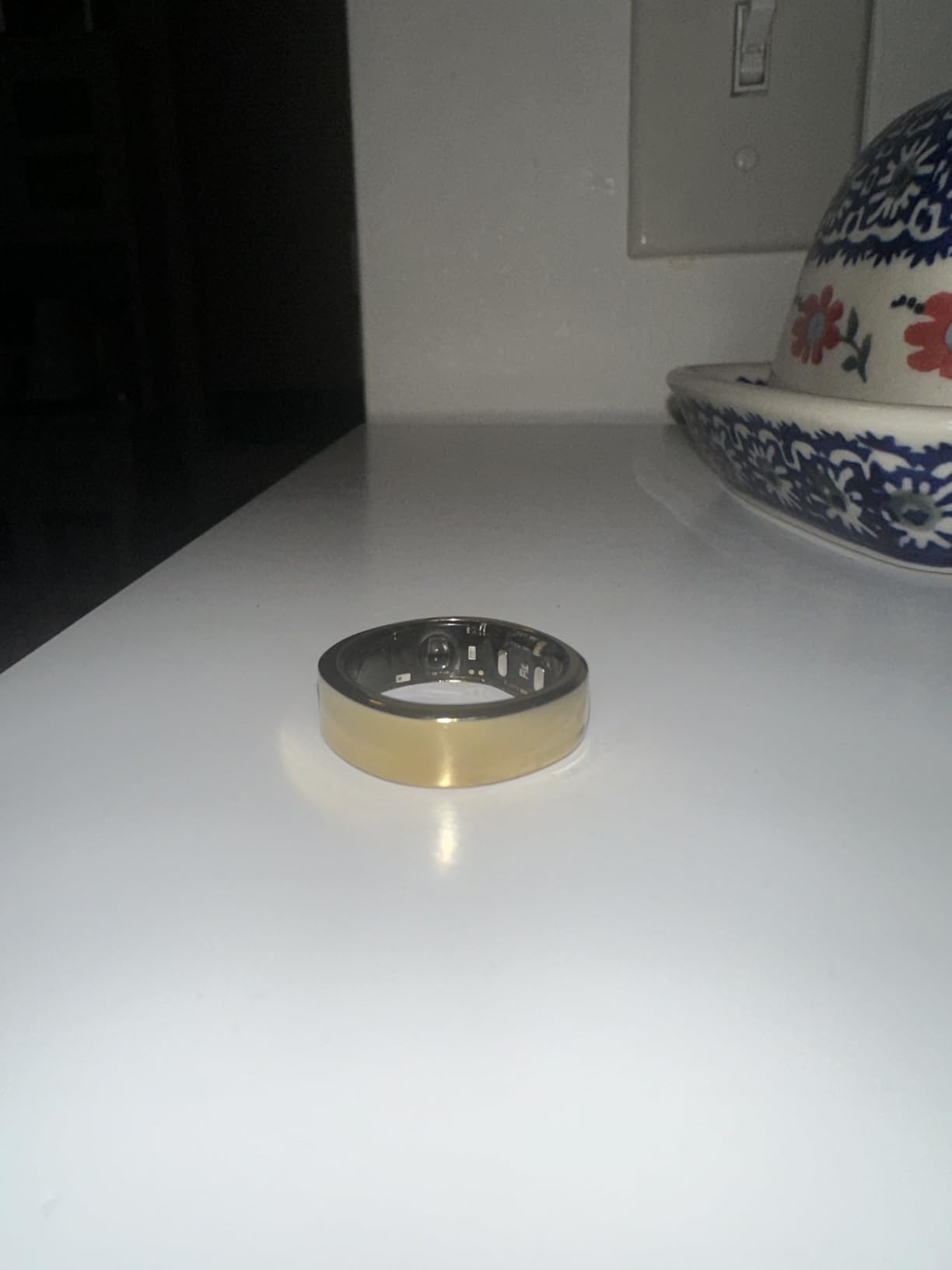 RingConn Gen 2, World's First Smart Ring with Sleep Apnea Monitoring, No APP Subscription, 12-Day Battery Life, Stress/Heart Rate/Women's Health Tracker, Android & iOS Compatible (Gold, Size 8) customer photo 2