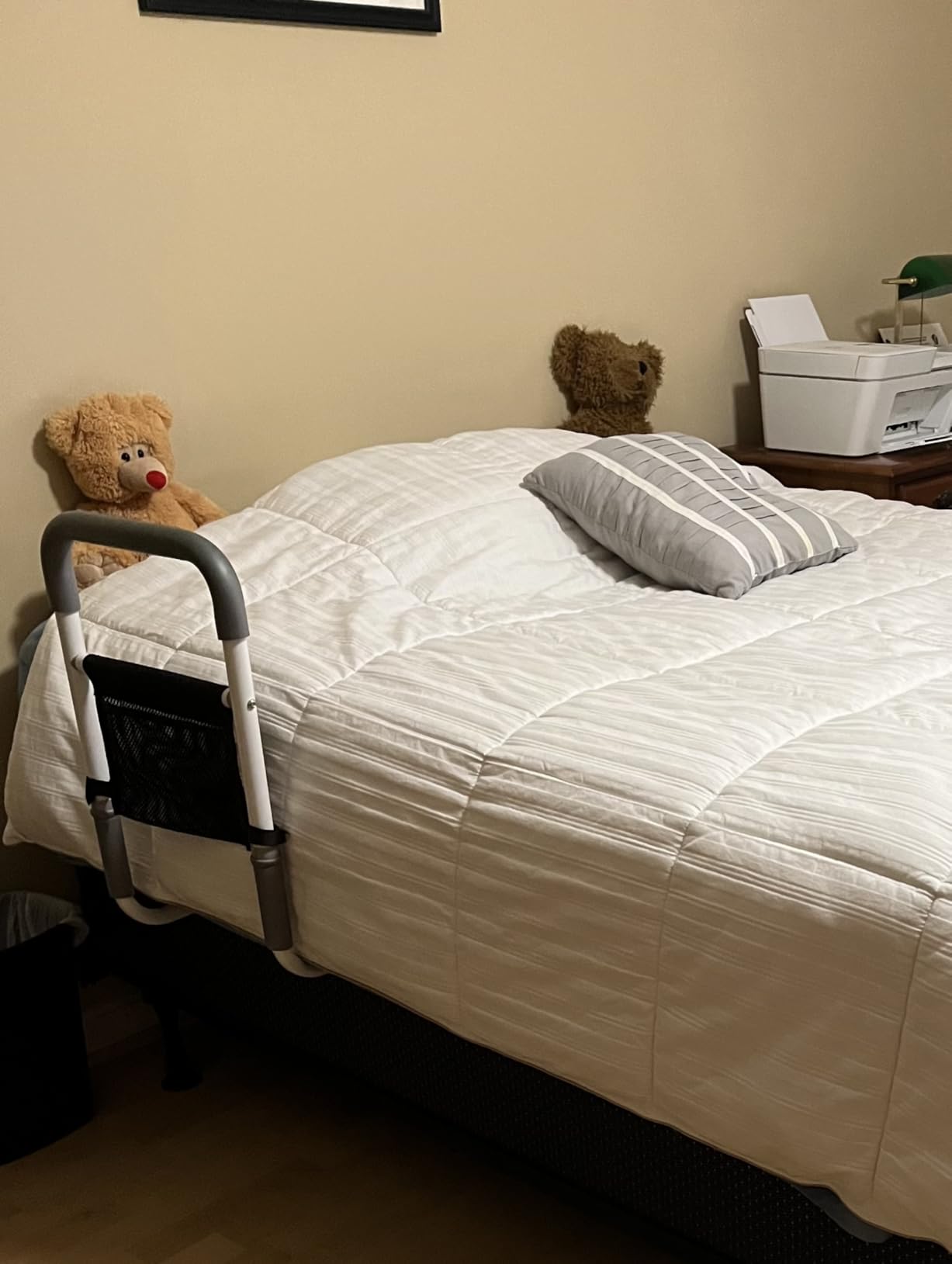Bed Rails for Elderly Adults Safety, Height Adjustable Bed Assist Rail for Seniors with Storage Organizer and Non-Slip Handle, Bedside Fall Prevent Grab Bar customer photo 1