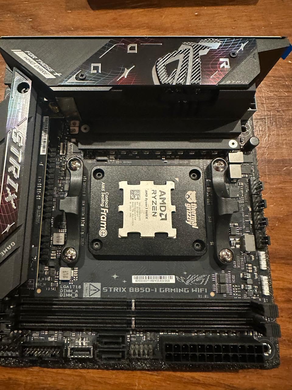 ASUS ROG Strix B850-I Gaming WiFi AMD AM5 B850 Mini-ITX mITX Motherboard customer photo 2