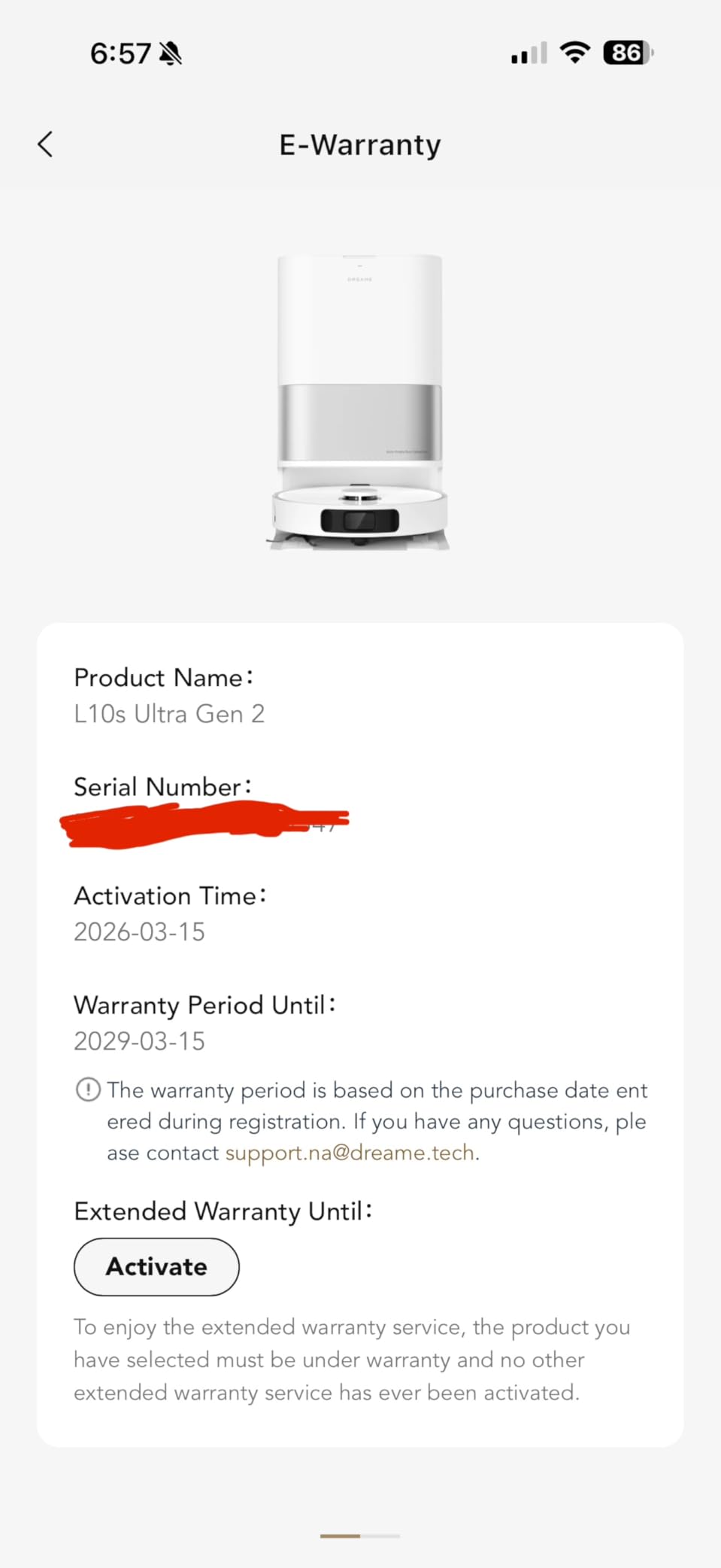 DREAME L10s Ultra Gen 2 Robot Vacuum and Mop, 10,000Pa Suction, MopExtend Tech, All-in-One Base Station, 75 Days Auto-Empty, Mop Self-Washing & Drying customer photo 1