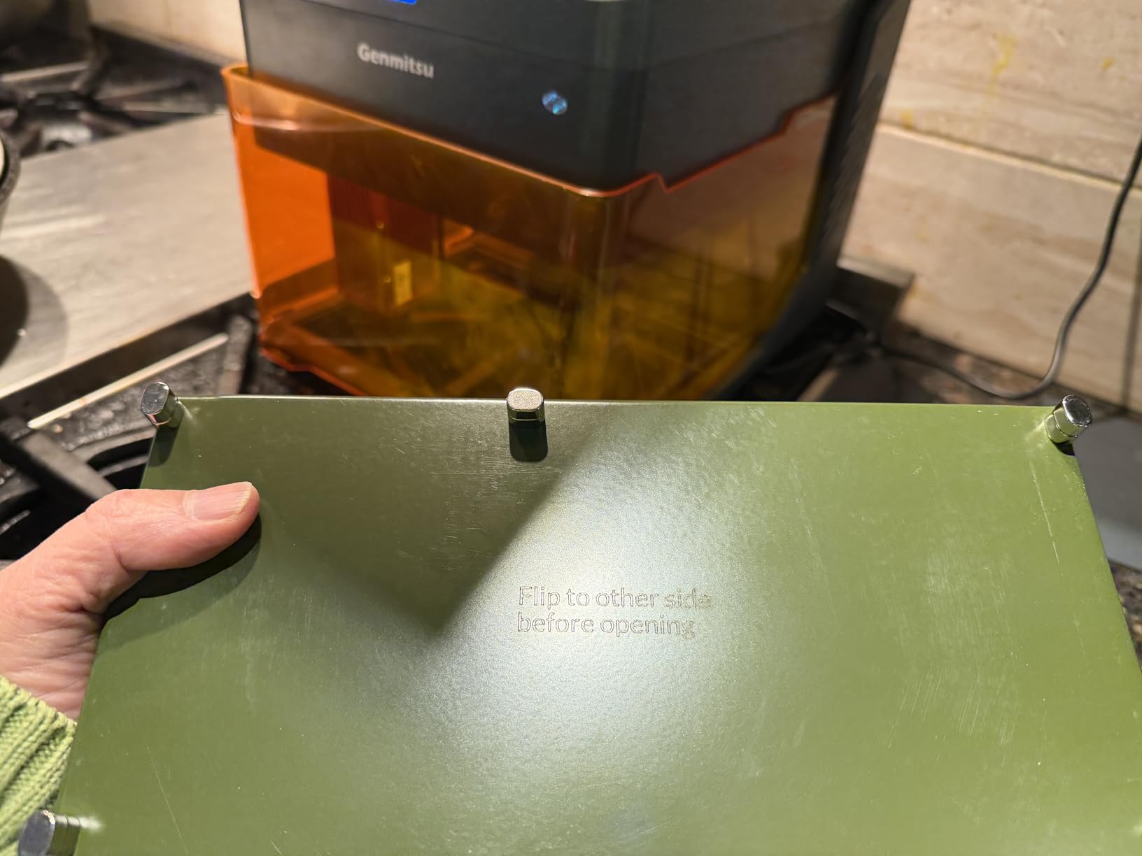 Genmitsu Kiosk 10W Laser Engraver, Light Weight & Portable, Home Laser Cutter with Acrylic Enclosure, 3.9'' x 3.9'' Engraving Area, Safety Class 1 customer photo 1