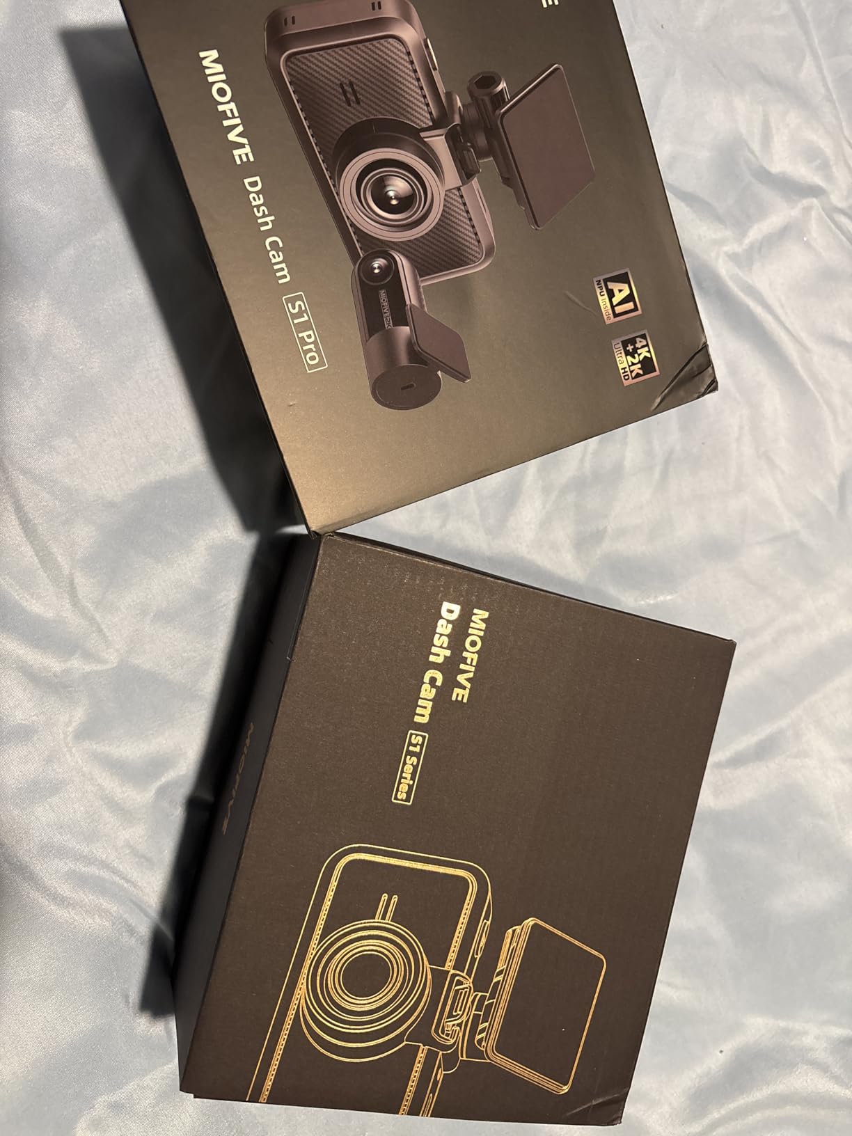 Dash Cam Front & Rear Dual Channel - Front 4K UHD + Rear 2.5K, Built-in GPS & 5GHz WiFi, 3.0