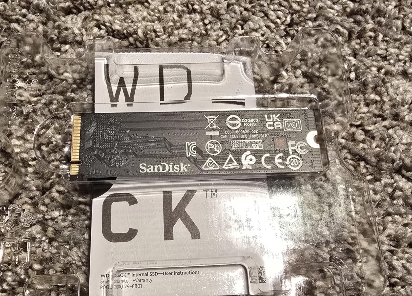 WD_Black SN7100 1TB NVMe SSD - Gen4 PCIe, M.2 2280, Up to 7,250 MB/s Read Speed, Up to 6,900 MB/s Write Speed, Next Gen TLC 3D NAND, for Laptops, Handheld Gaming Devices - WDS100T4X0E customer photo 1