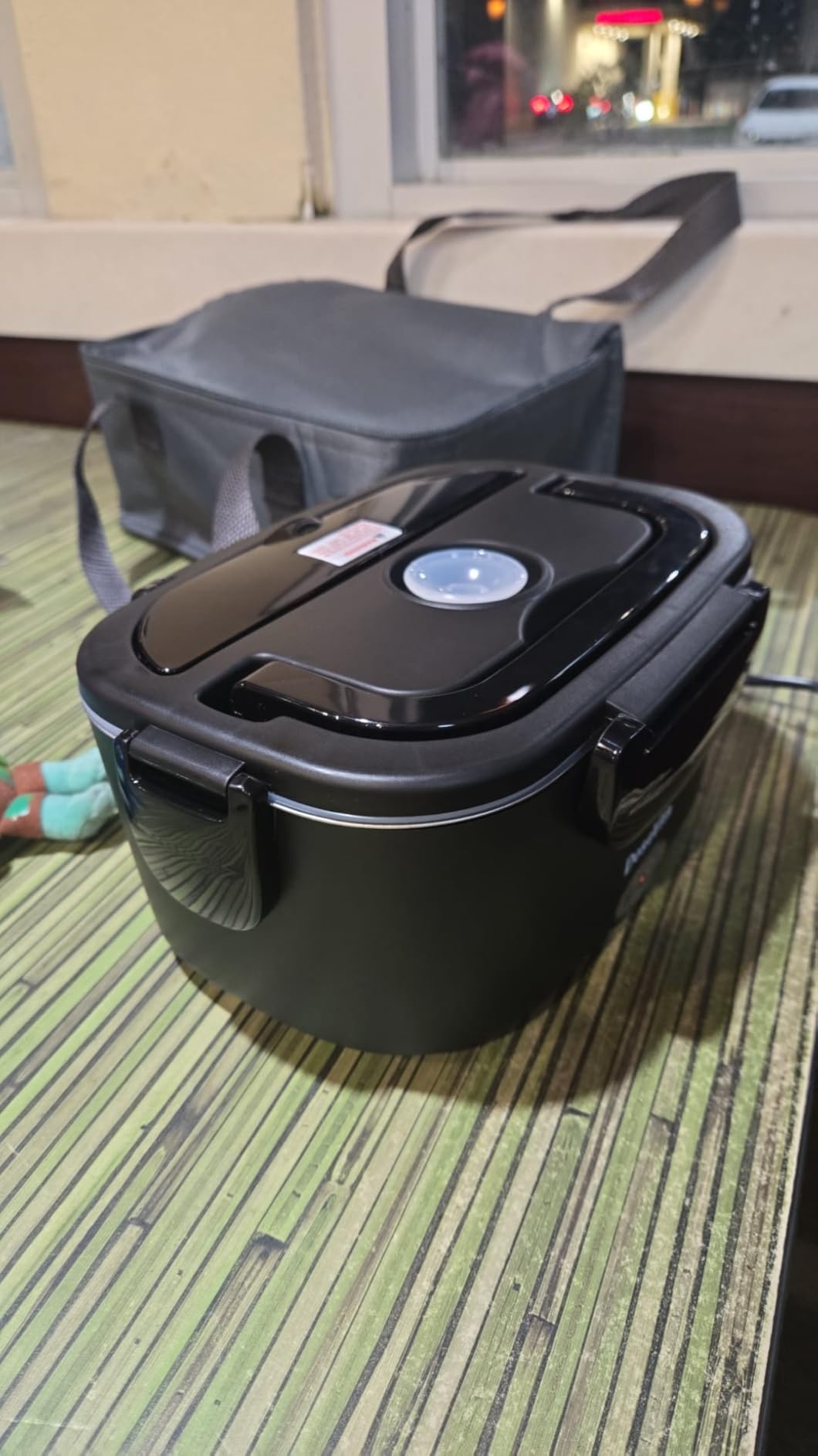 Electric Lunch Box for Adults, 80W Heated Lunch Box 1.5L 304 Stainless Steel Portable Food Warmer,12/24/110V Lonchera Eléctrica Portátil for Car, Truck, Work, Travel customer photo 1