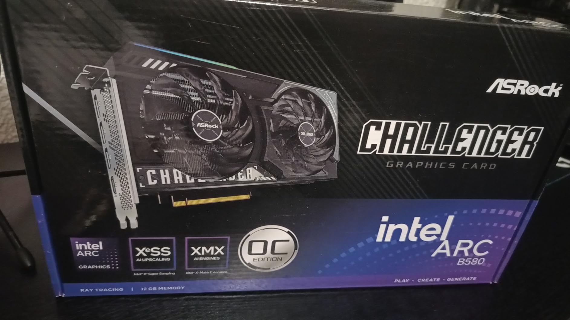 Intel Arc B580 Challenger 12GB OC Graphics Card, Intel Xe2-HPG, 12GB GDDR6, PCIe 4.0, Dual Fans, 0dB Silent, LED Indicator, DisplayPort 2.1, HDMI 2.1a customer photo 2