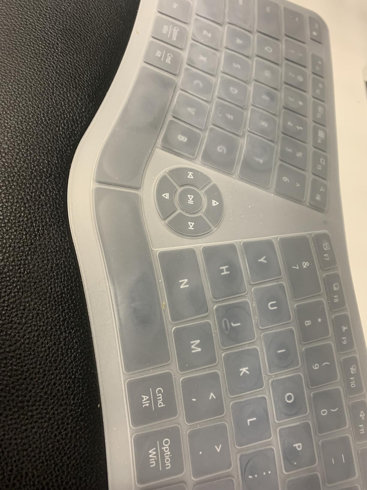 Backlit Bluetooth Ergonomic Keyboard, ProtoArc EK01 Plus Full Size Wireless Split Keyboard with Dual Bluetooth and USB, Cushioned Wrist Rest, Rechargeable for Windows/Mac/Android, Grey Black customer photo 2