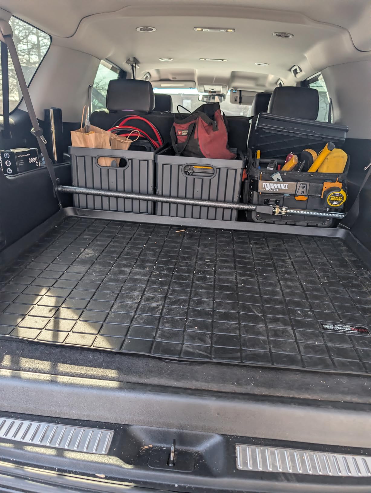 Keeper - Extended Ratcheting Cargo Bar - Adjustable 44 to 74 Inches, Secure Storage for SUVs, Full Sized Trucks, and Trunks customer photo 1