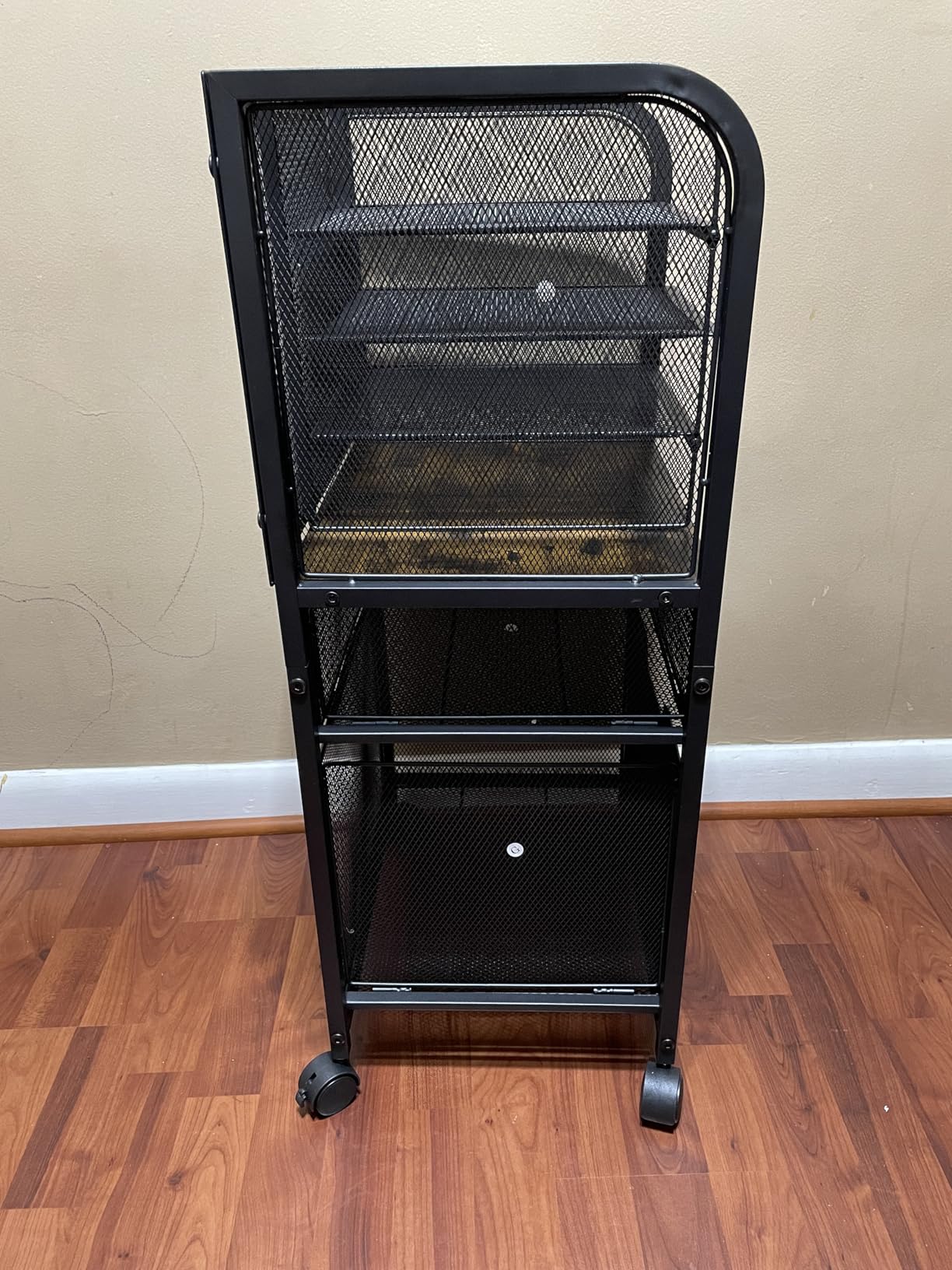 6-Tier Rolling File Cart with 2 Drawers, File Cabinet Organizer for Hanging File Folders, Letter-Size File Storage with Wheels, Multi-Layer Mobile Filing Cabinet for Office and Home customer photo 2