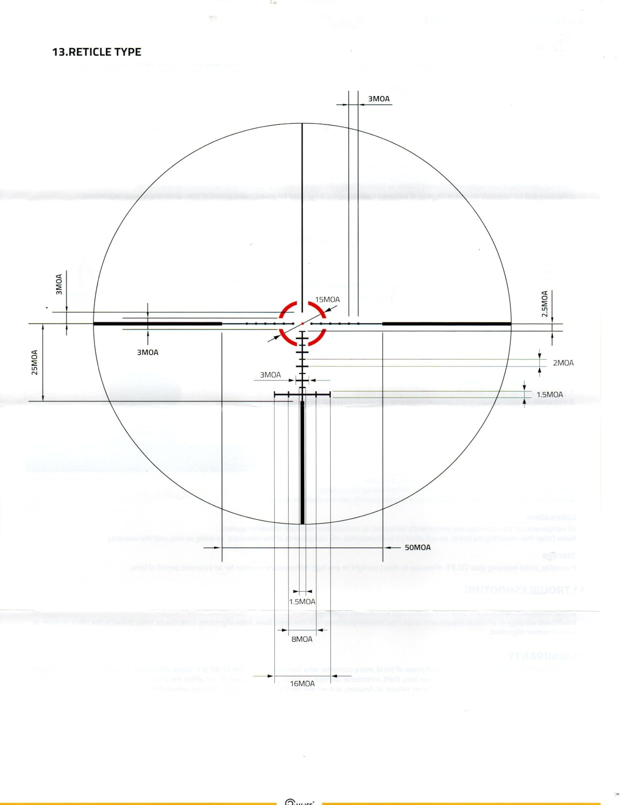 CVLIFE MPVO AO Rifle Scope with Locking Turret, Parallax Adjustment, 5 Levels Red & Green Illumination Reticle customer photo 2